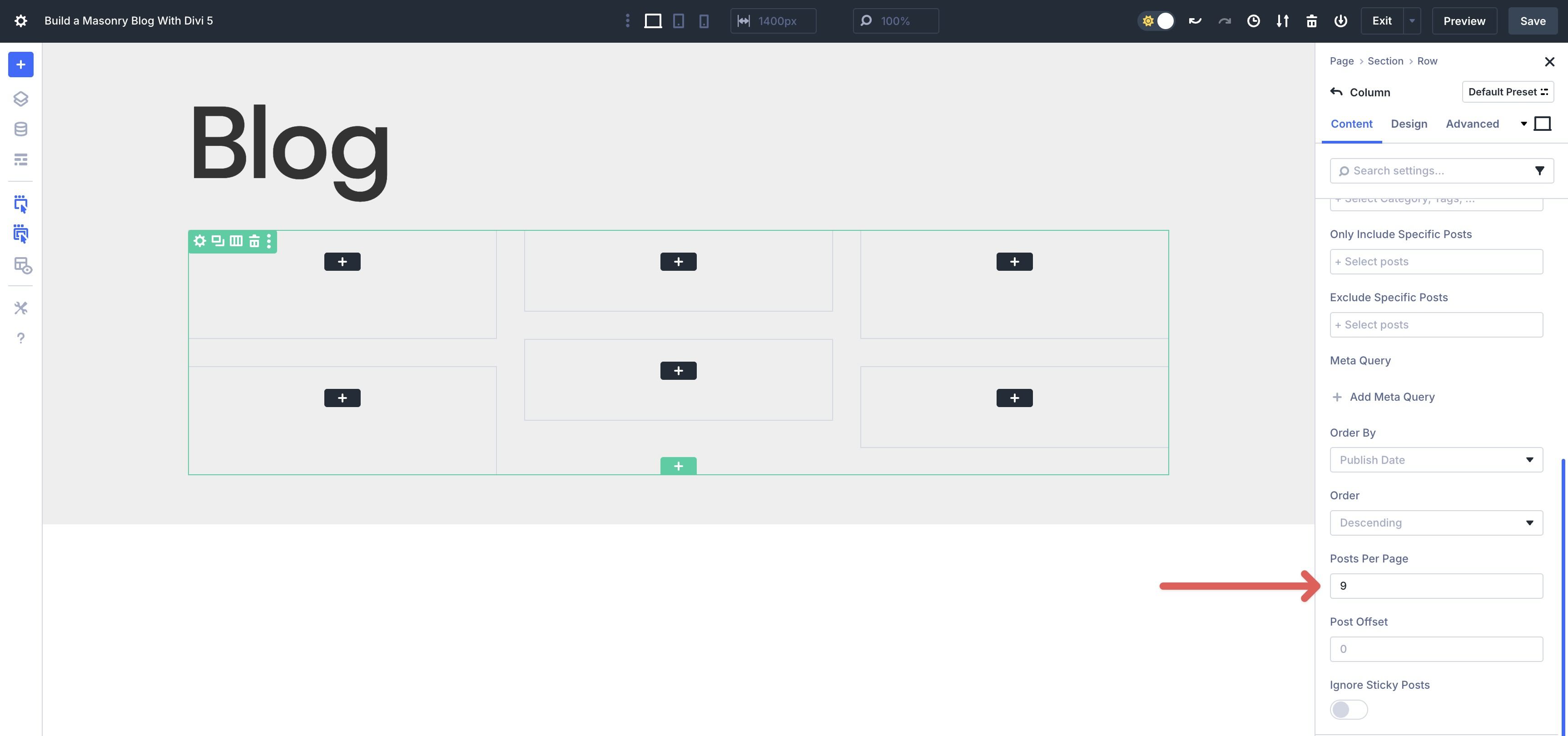 Masonry Blog With Divi 5