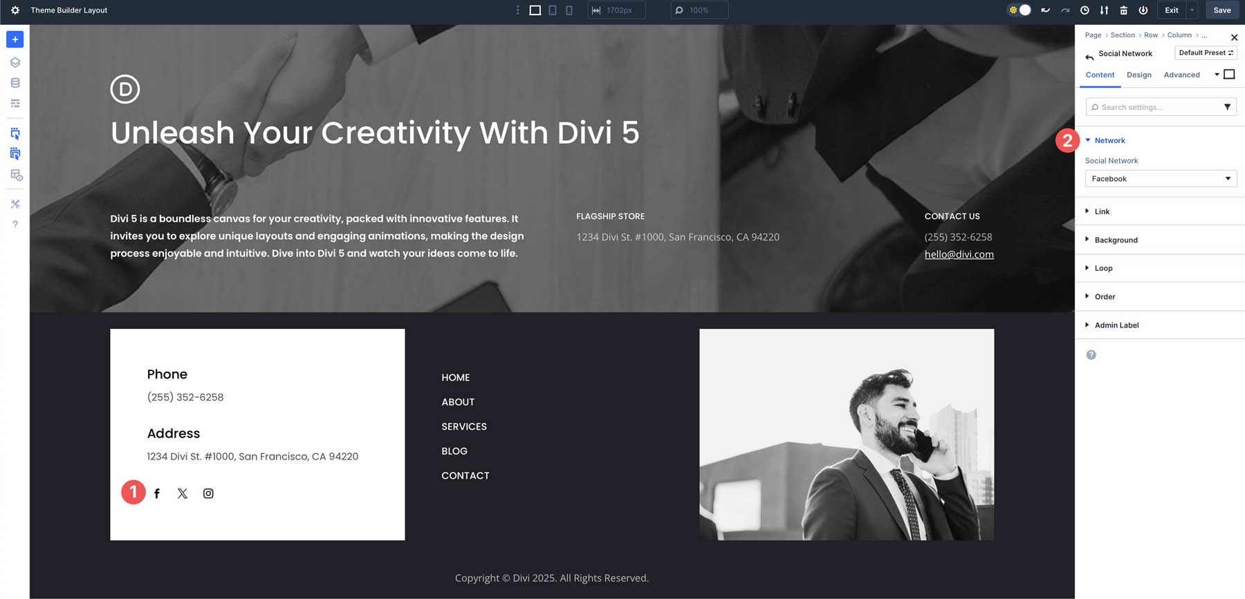 Flexbox Footers For Divi 5