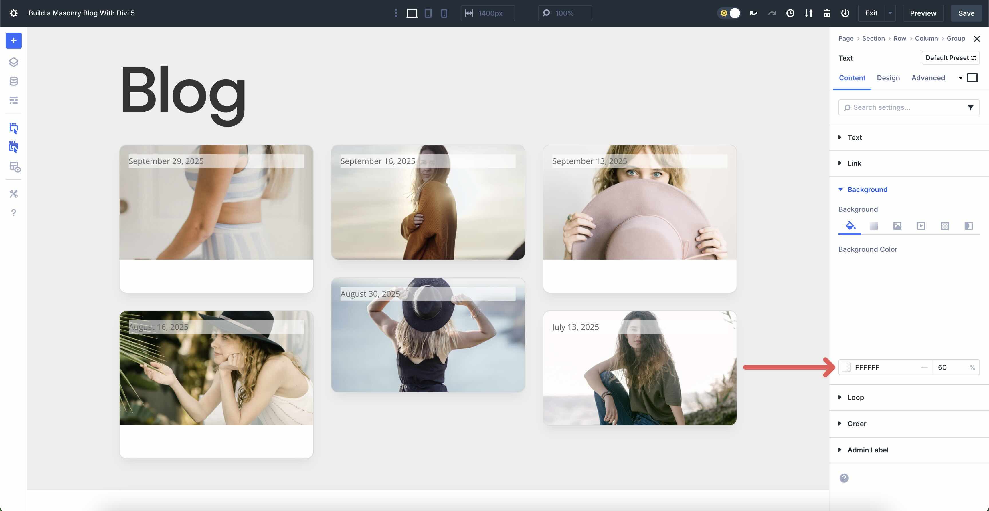 Masonry Blog With Divi 5