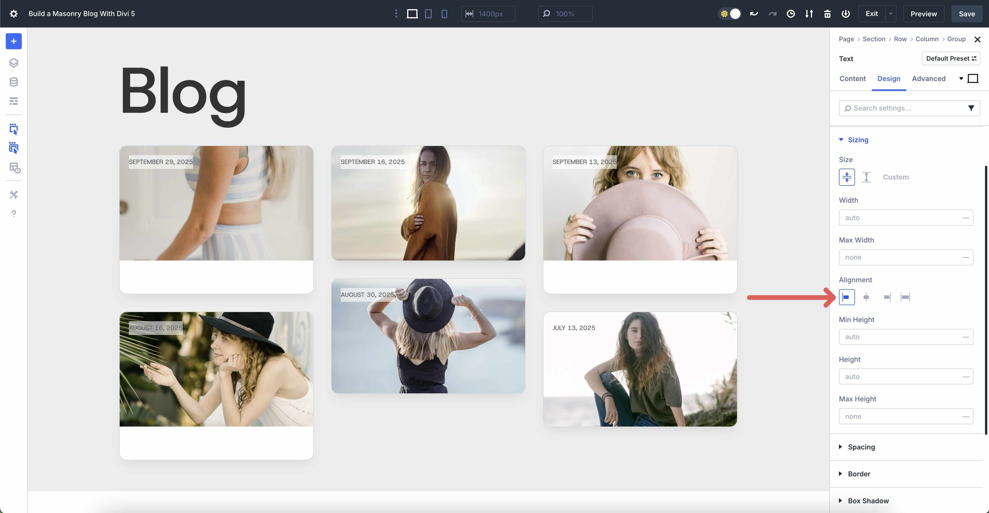 Masonry Blog With Divi 5