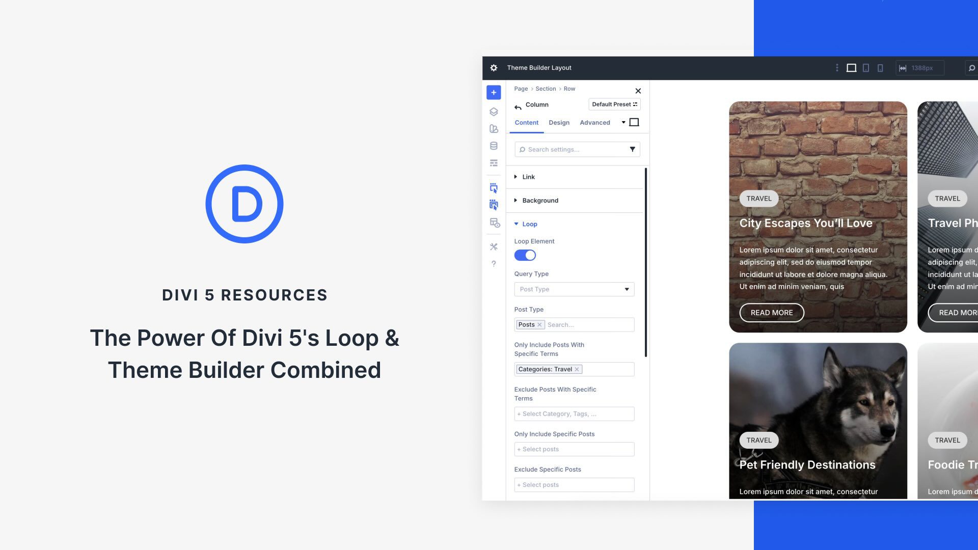 The Power Of Divi 5’s Loop & Theme Builder Combined