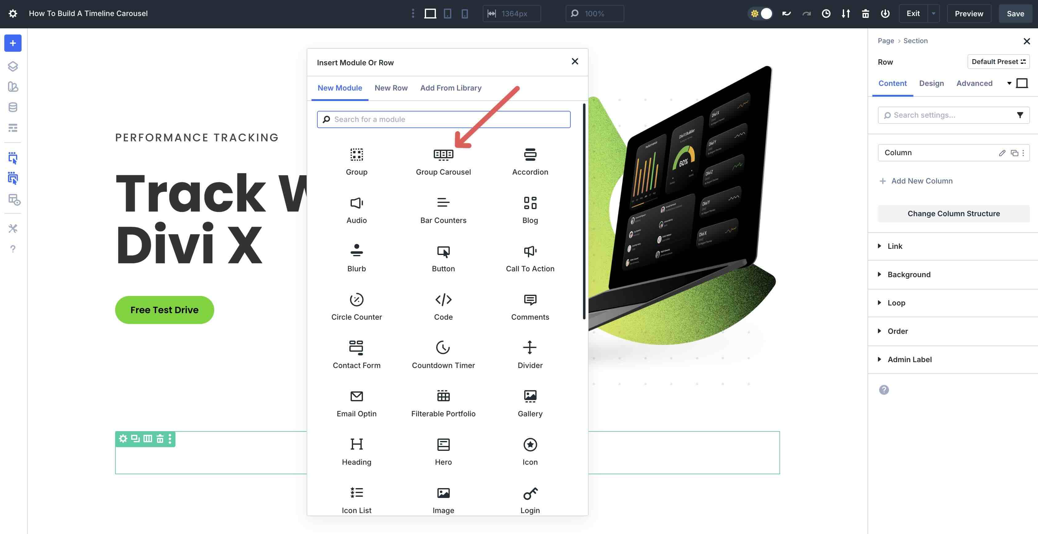 Build A Timeline Carousel With Divi 5