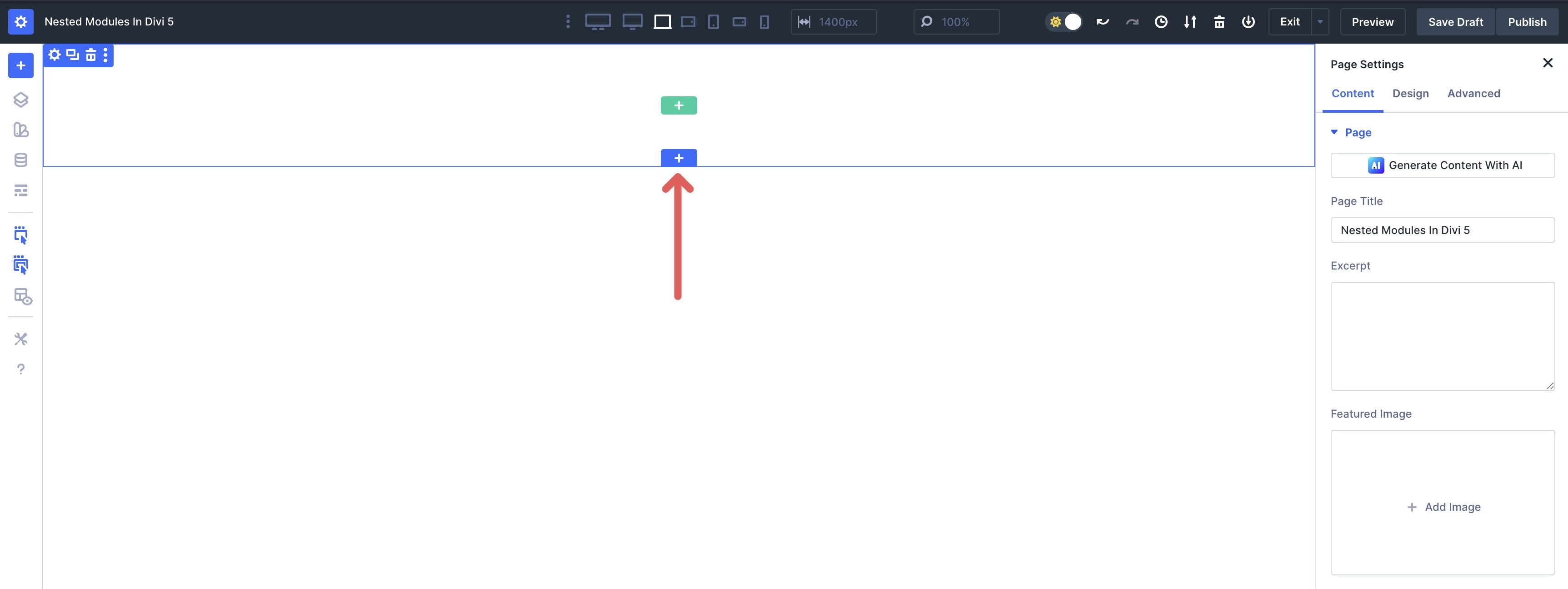 Nested Modules in Divi 5