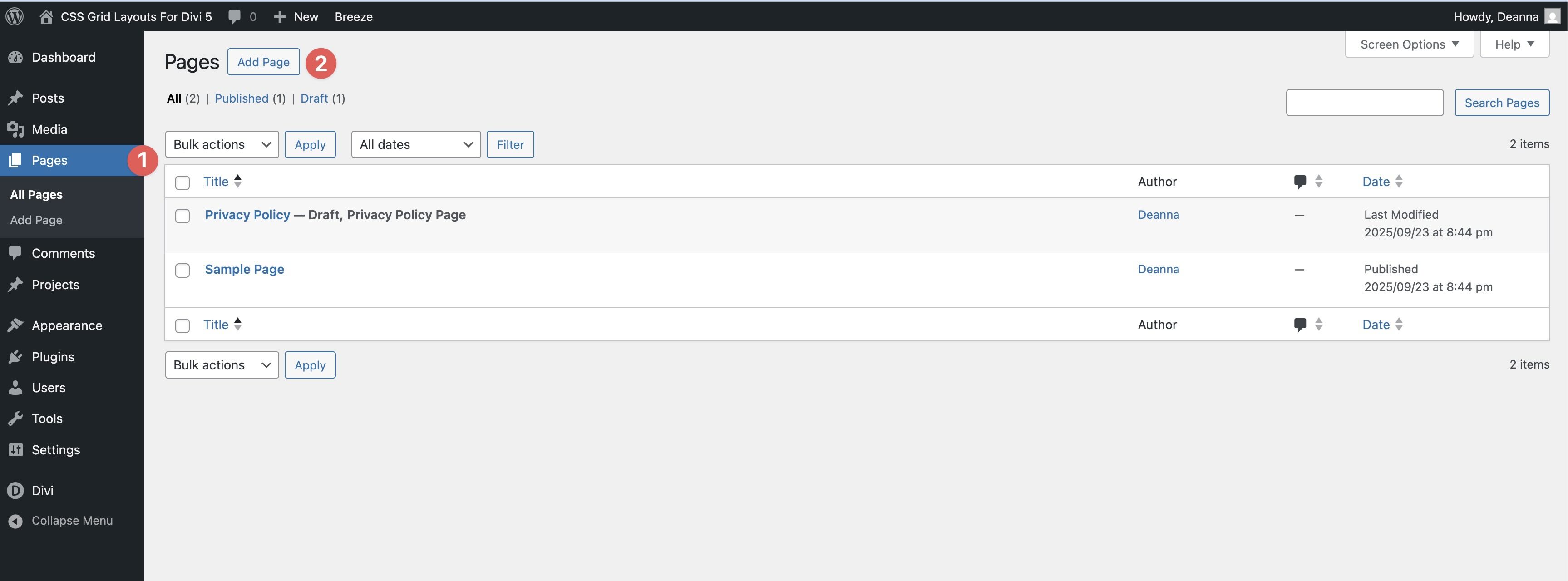 Cloud Sections For Divi 5