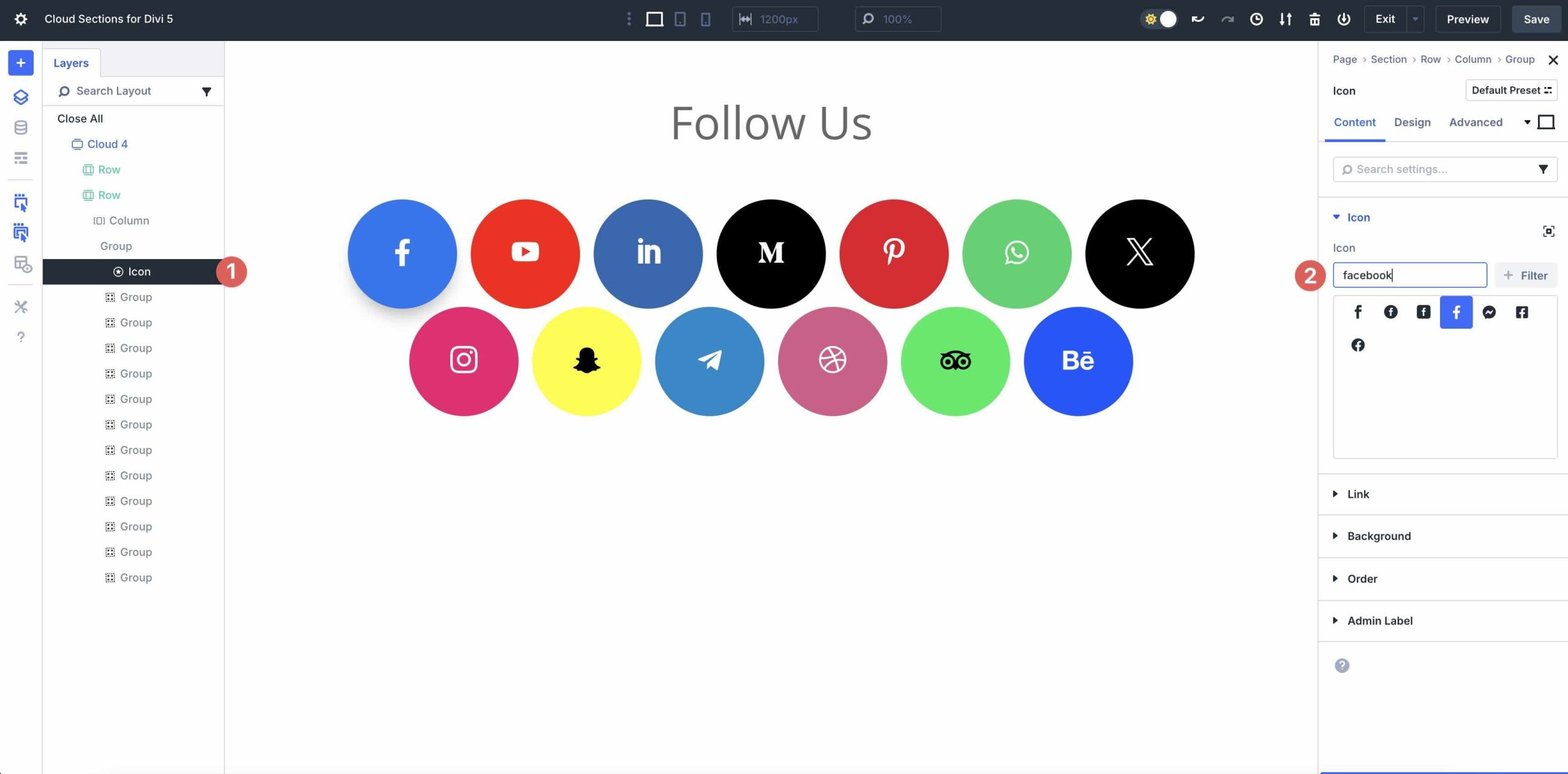 Cloud Sections For Divi 5