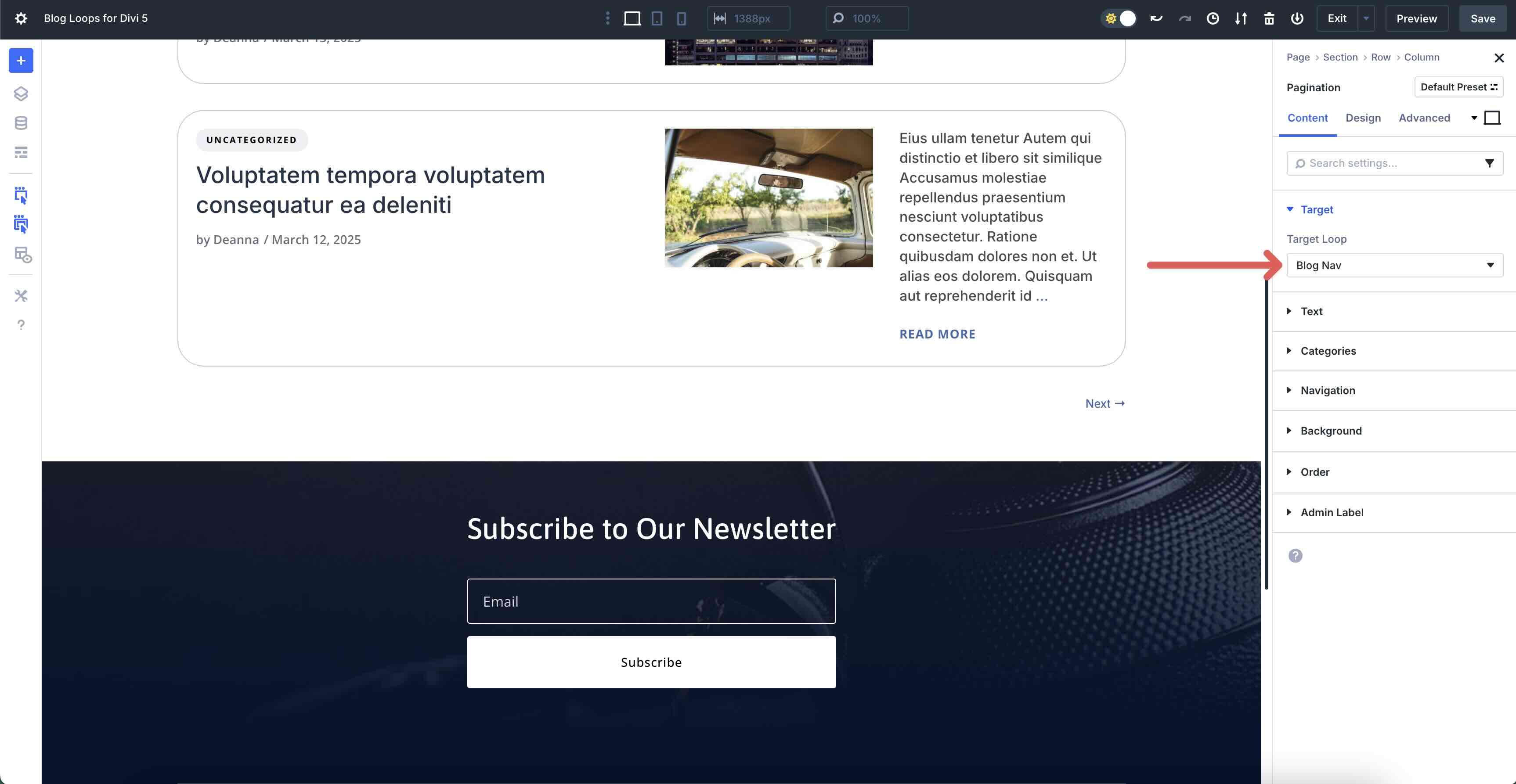 Blog Loops For Divi 5