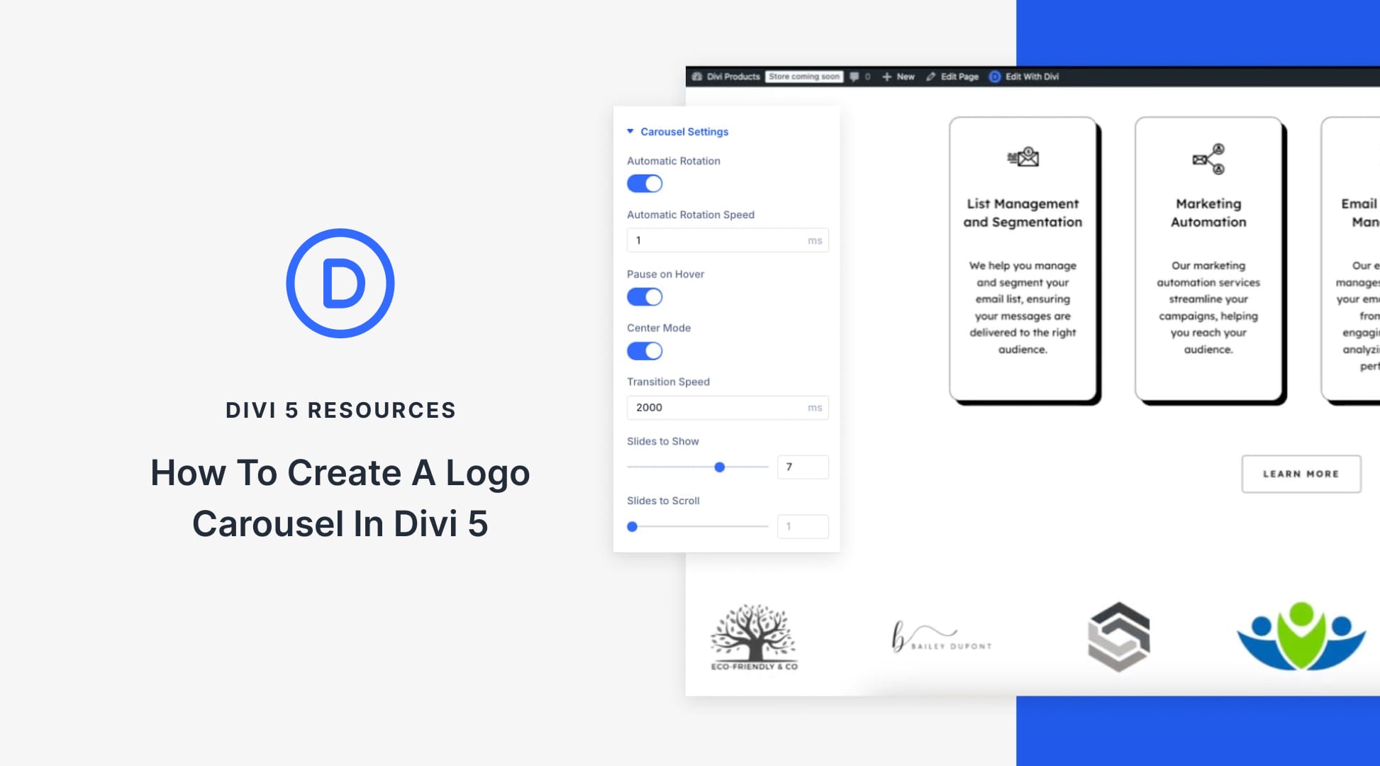 How To Create A Logo Carousel In Divi 5