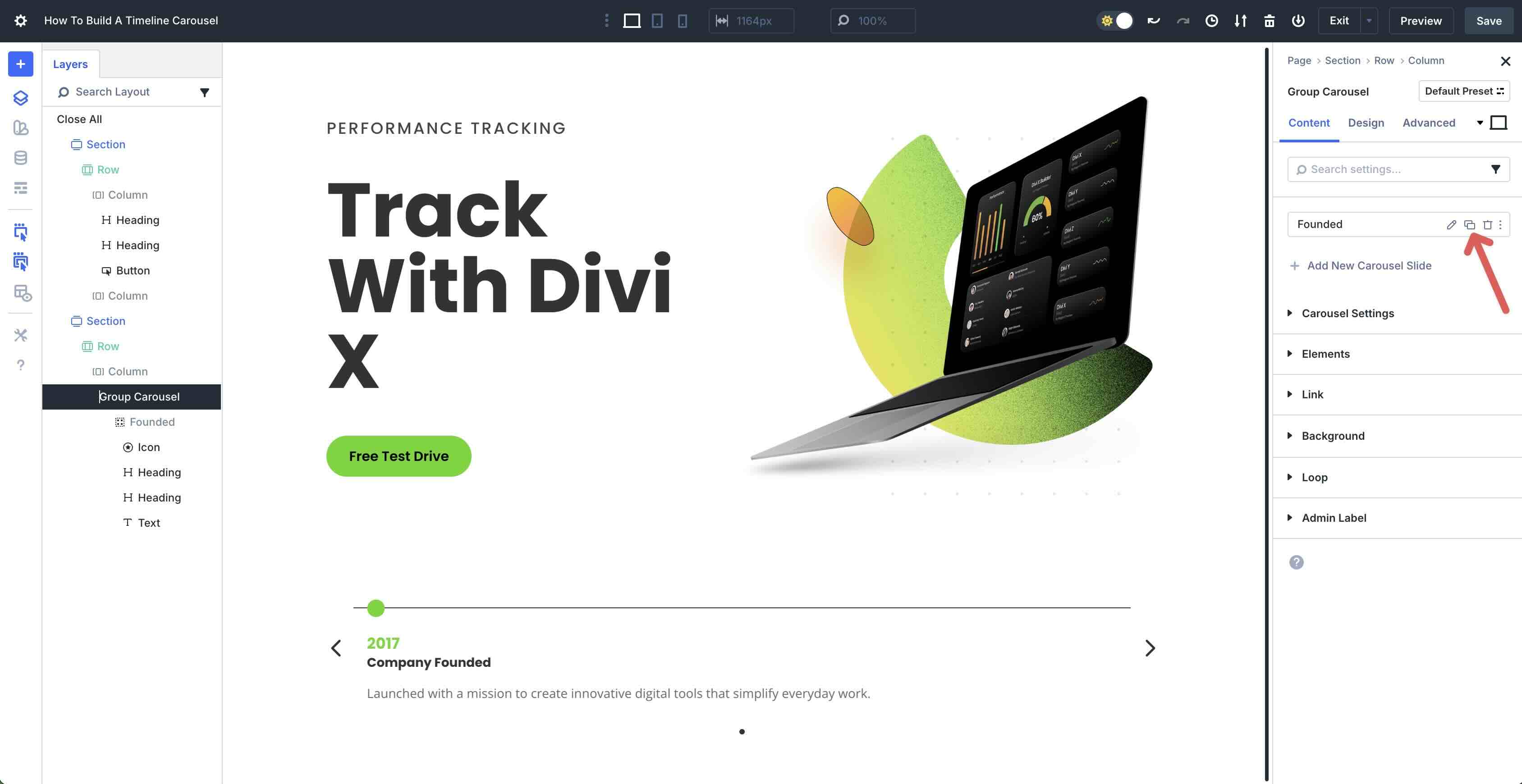 Build A Timeline Carousel With Divi 5