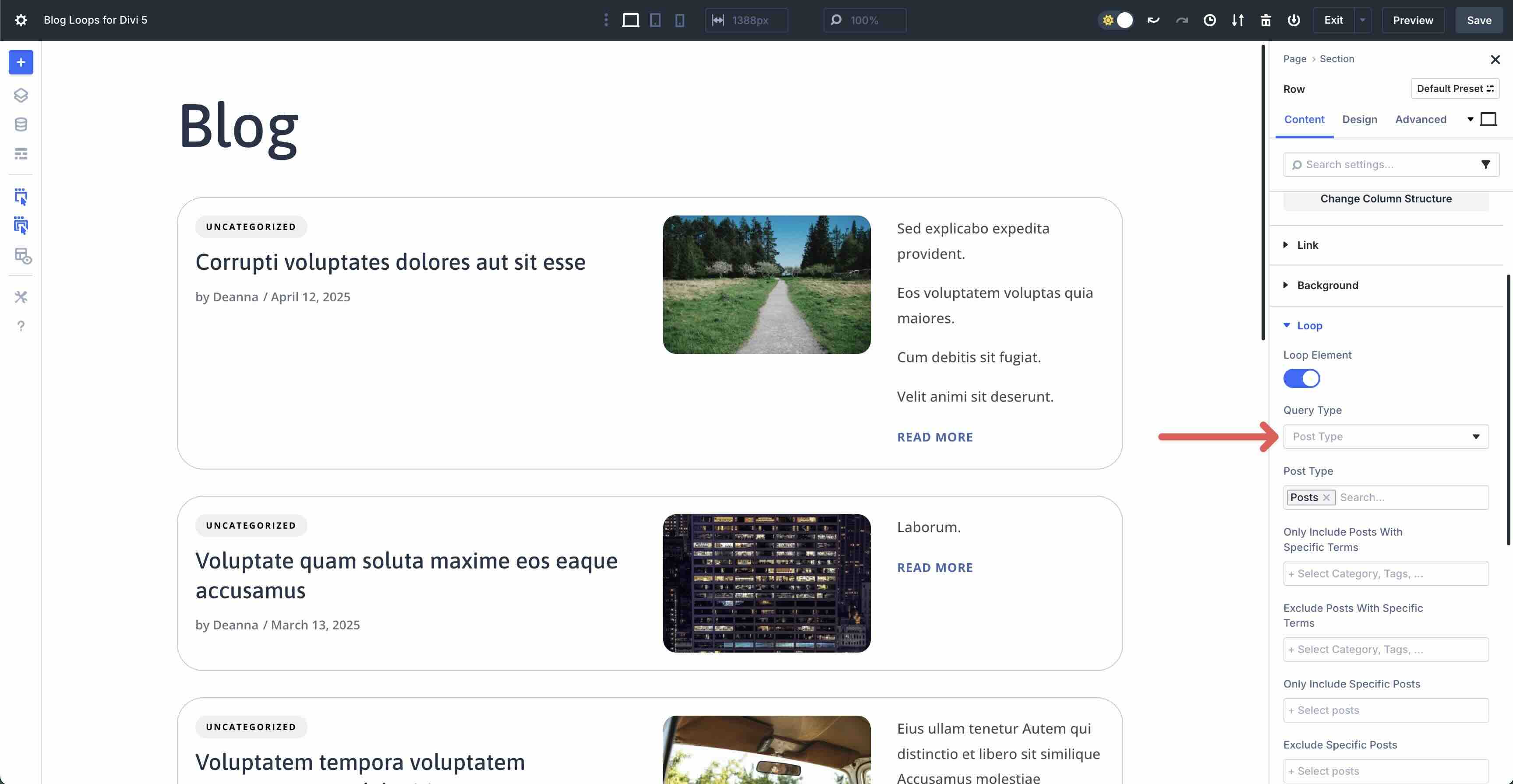 Blog Loops For Divi 5