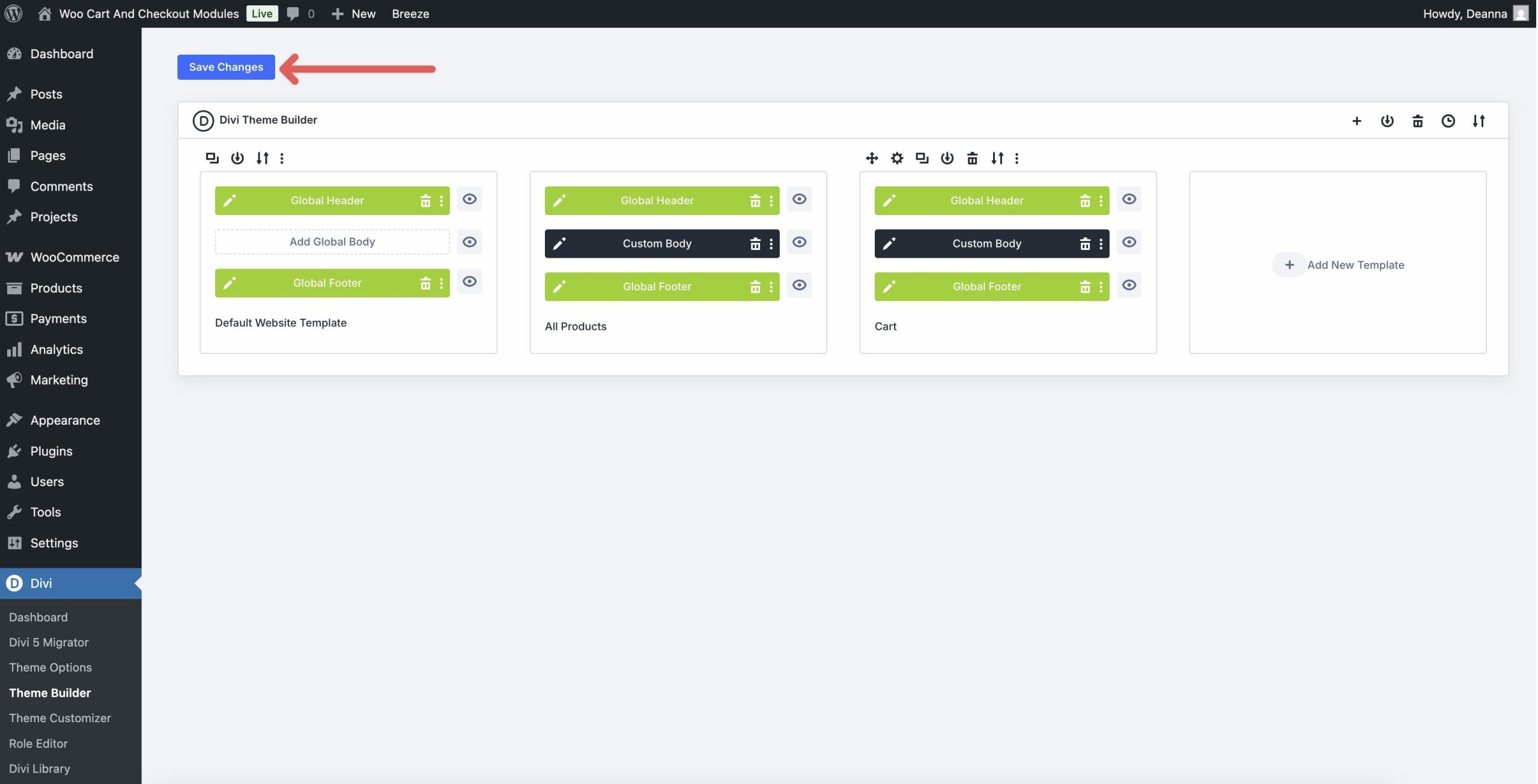 Divi 5 Woo Cart & Checkout Modules
