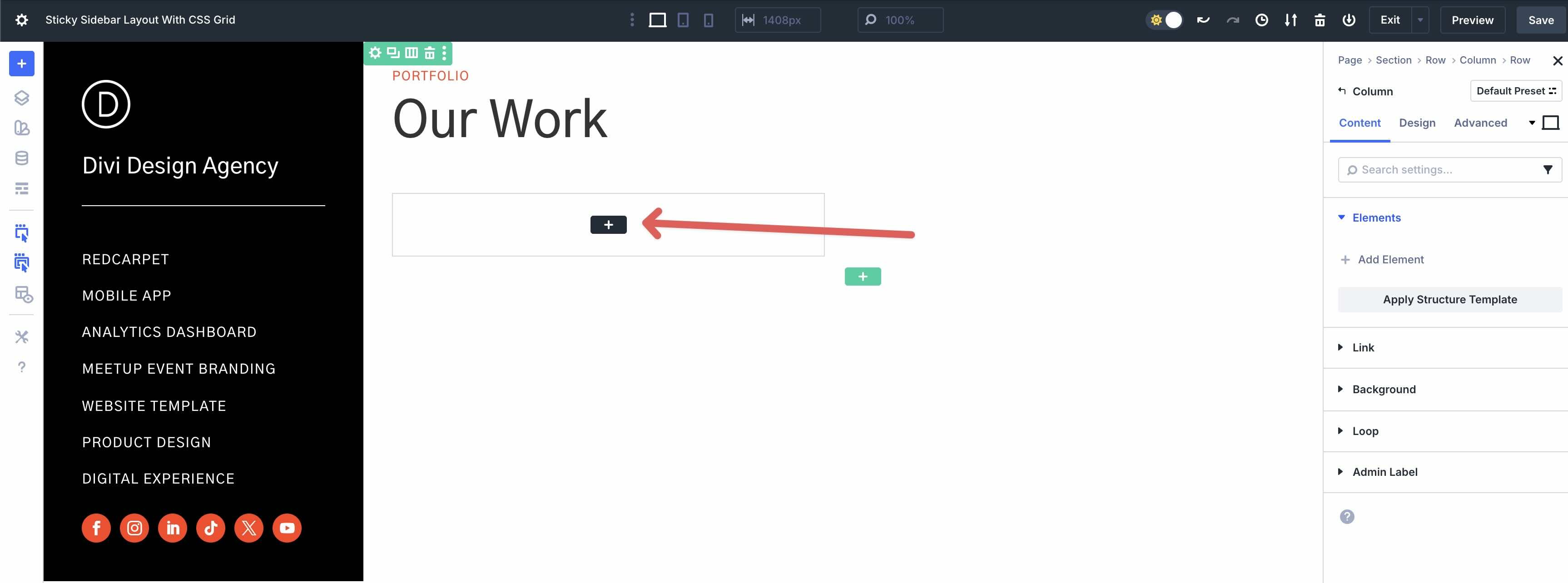 Sticky Sidebar Layout With CSS Grid