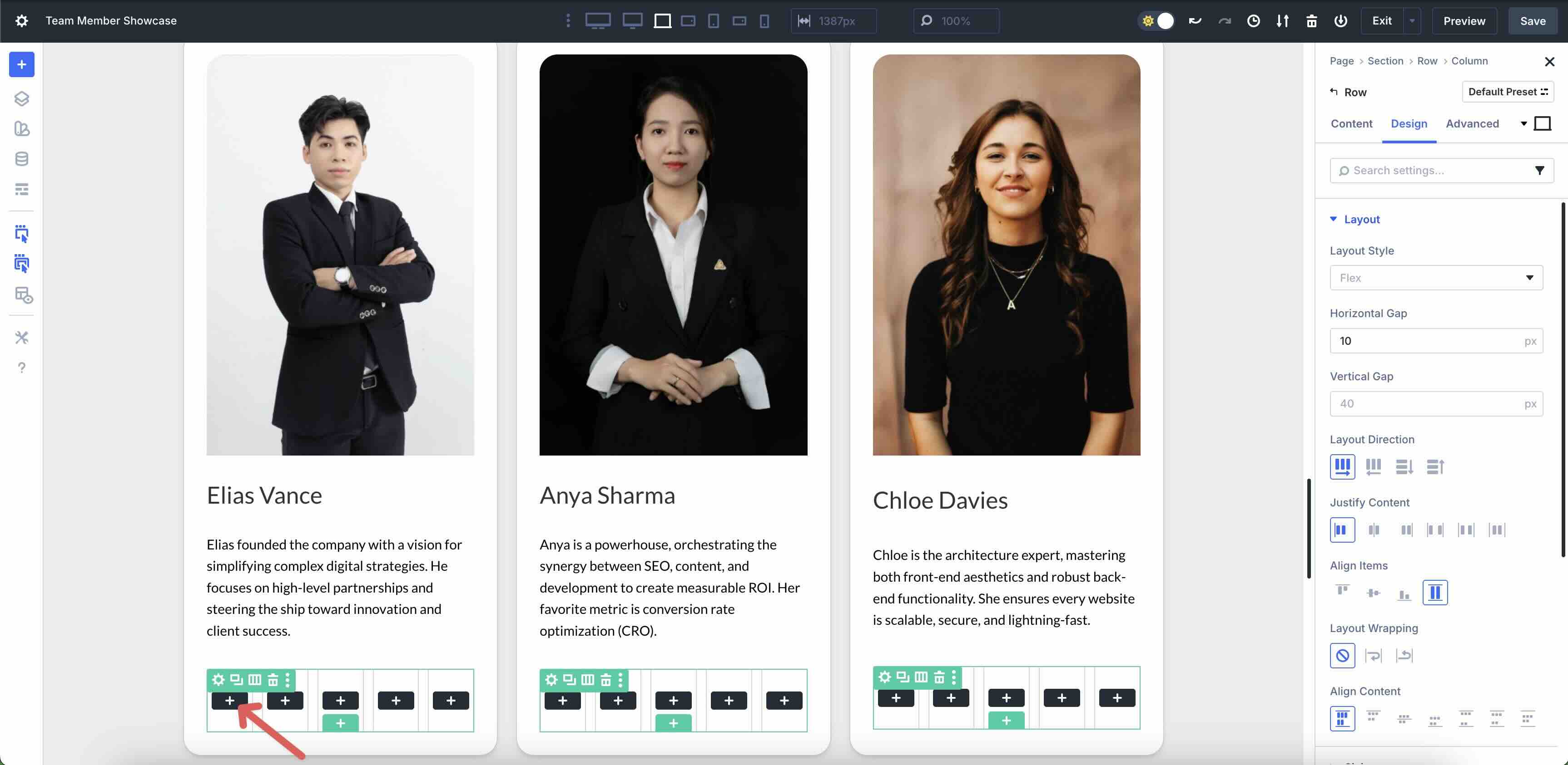 build a team directory using Loop Builder