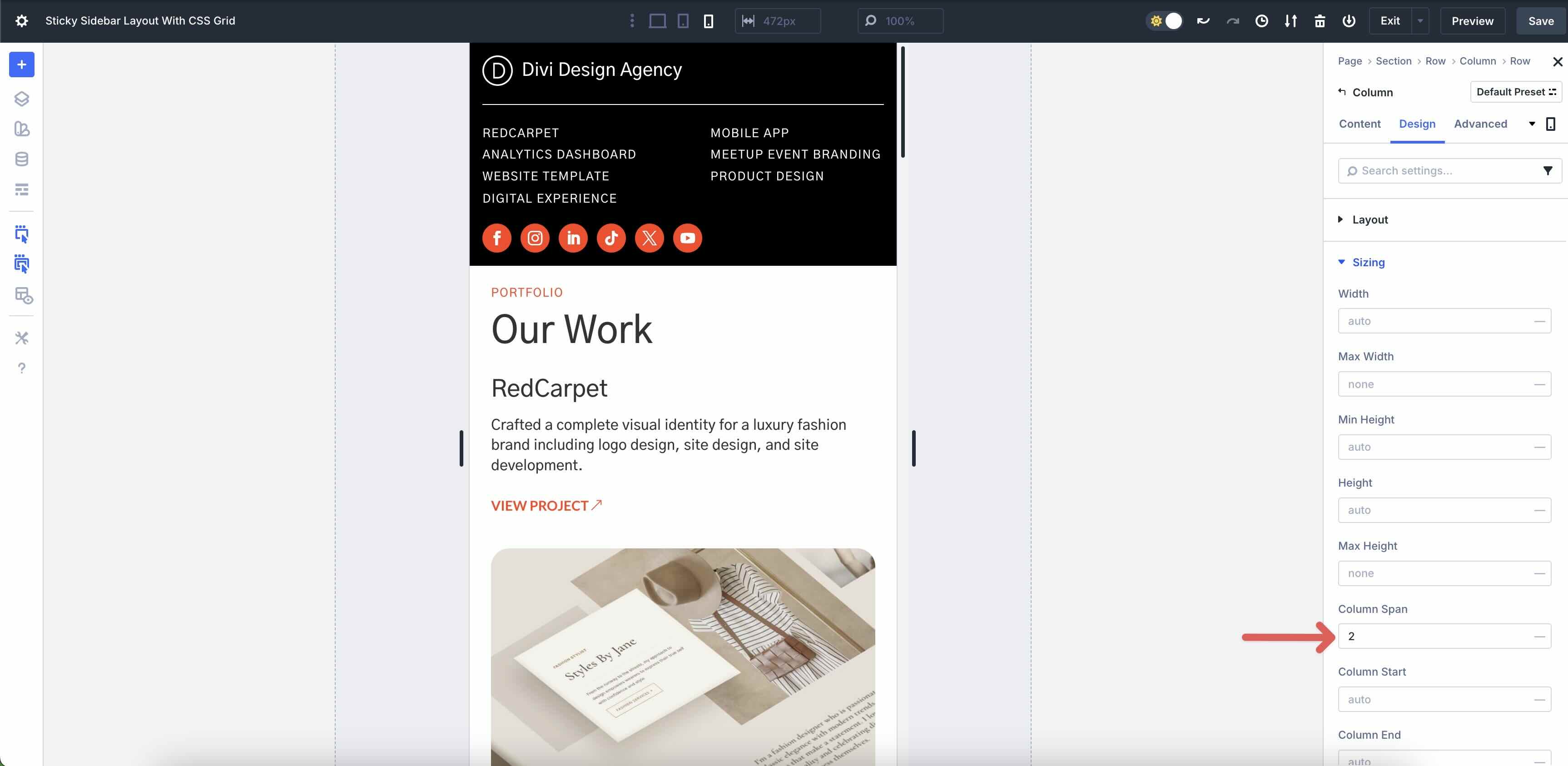Sticky Sidebar Layout With CSS Grid