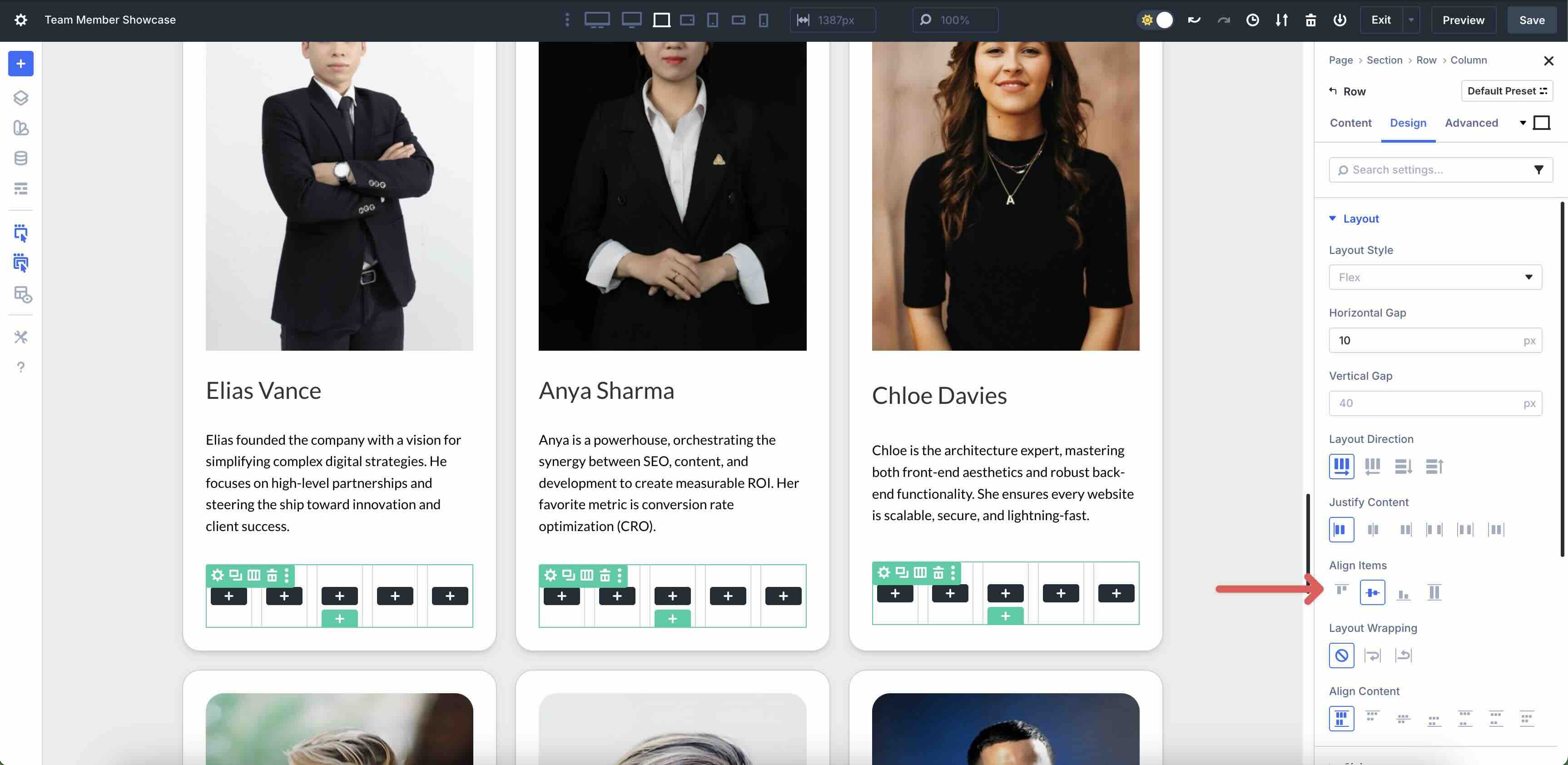 build a team directory using Loop Builder
