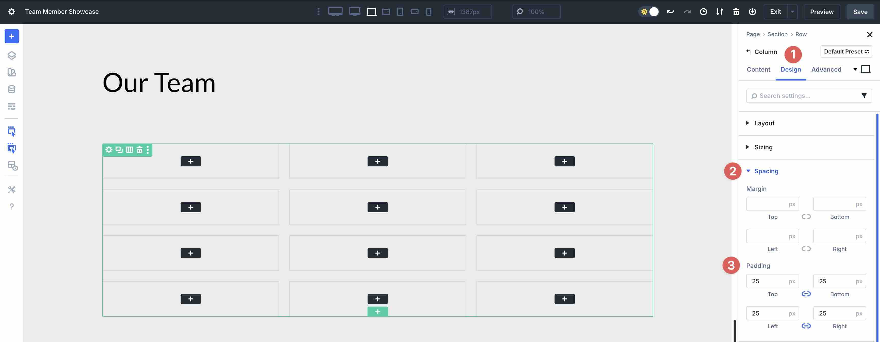 build a team directory using Loop Builder