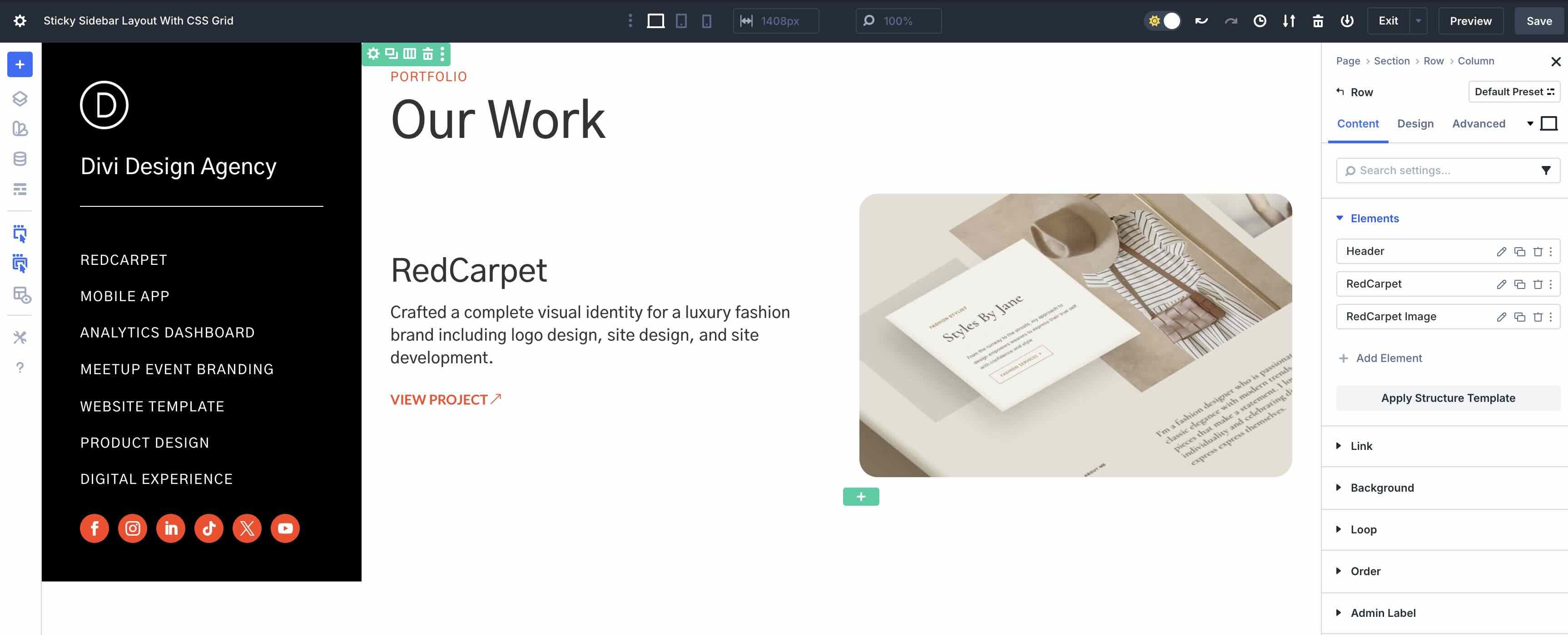 Sticky Sidebar Layout With CSS Grid