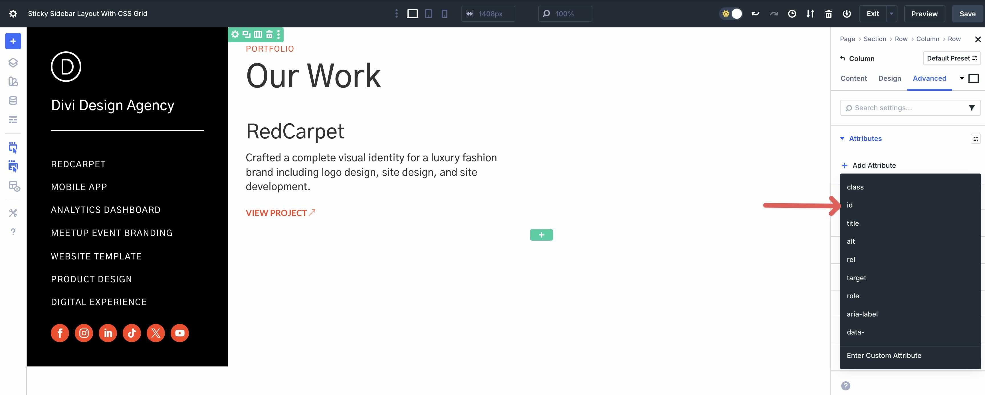 Sticky Sidebar Layout With CSS Grid