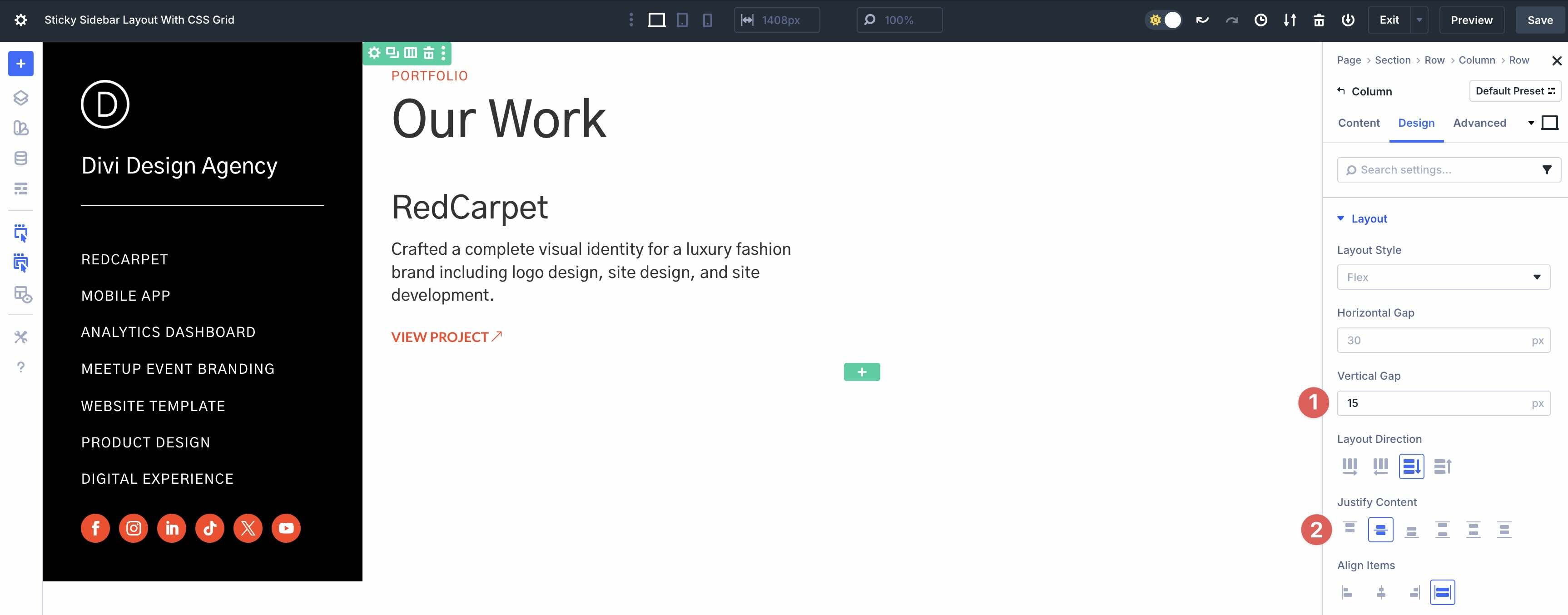 Sticky Sidebar Layout With CSS Grid