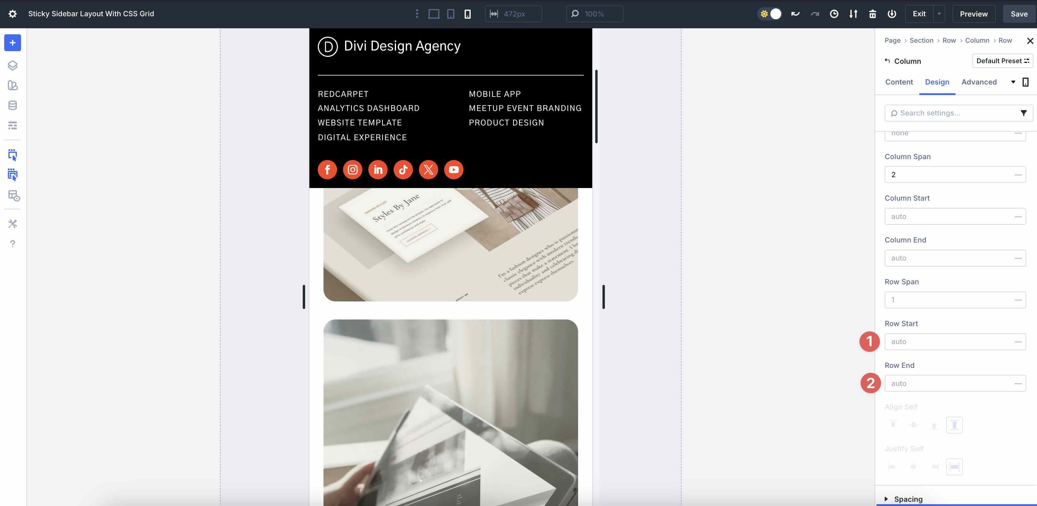 Sticky Sidebar Layout With CSS Grid