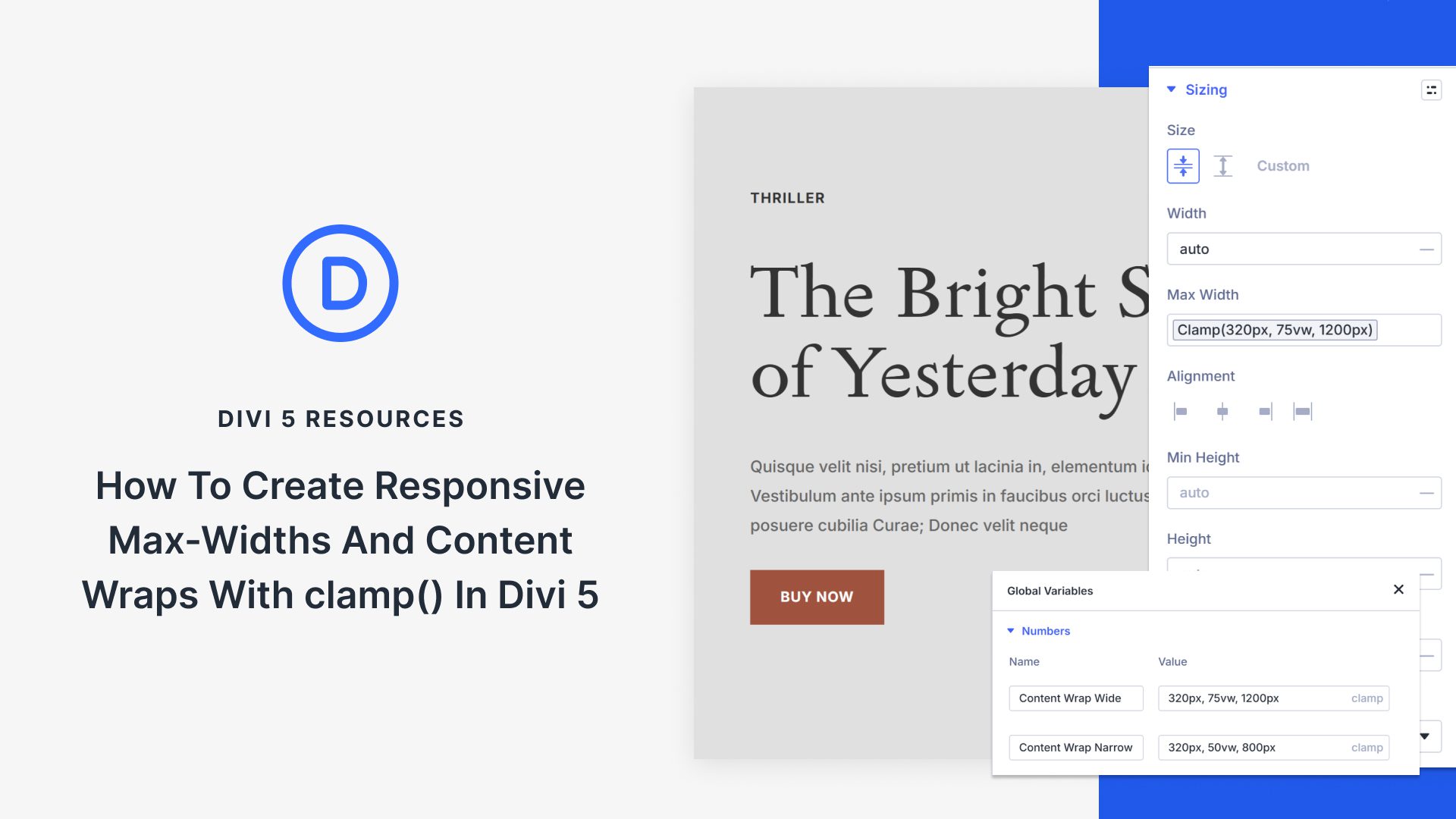 How To Create Responsive Max-Widths And Content Wraps With clamp() In Divi 5