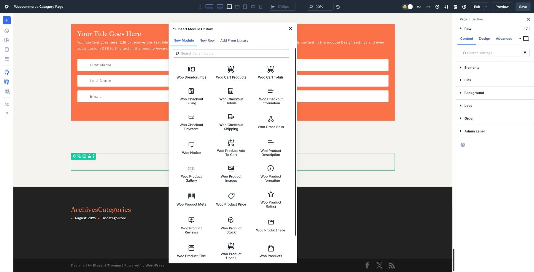 Woo Modules in Divi 5