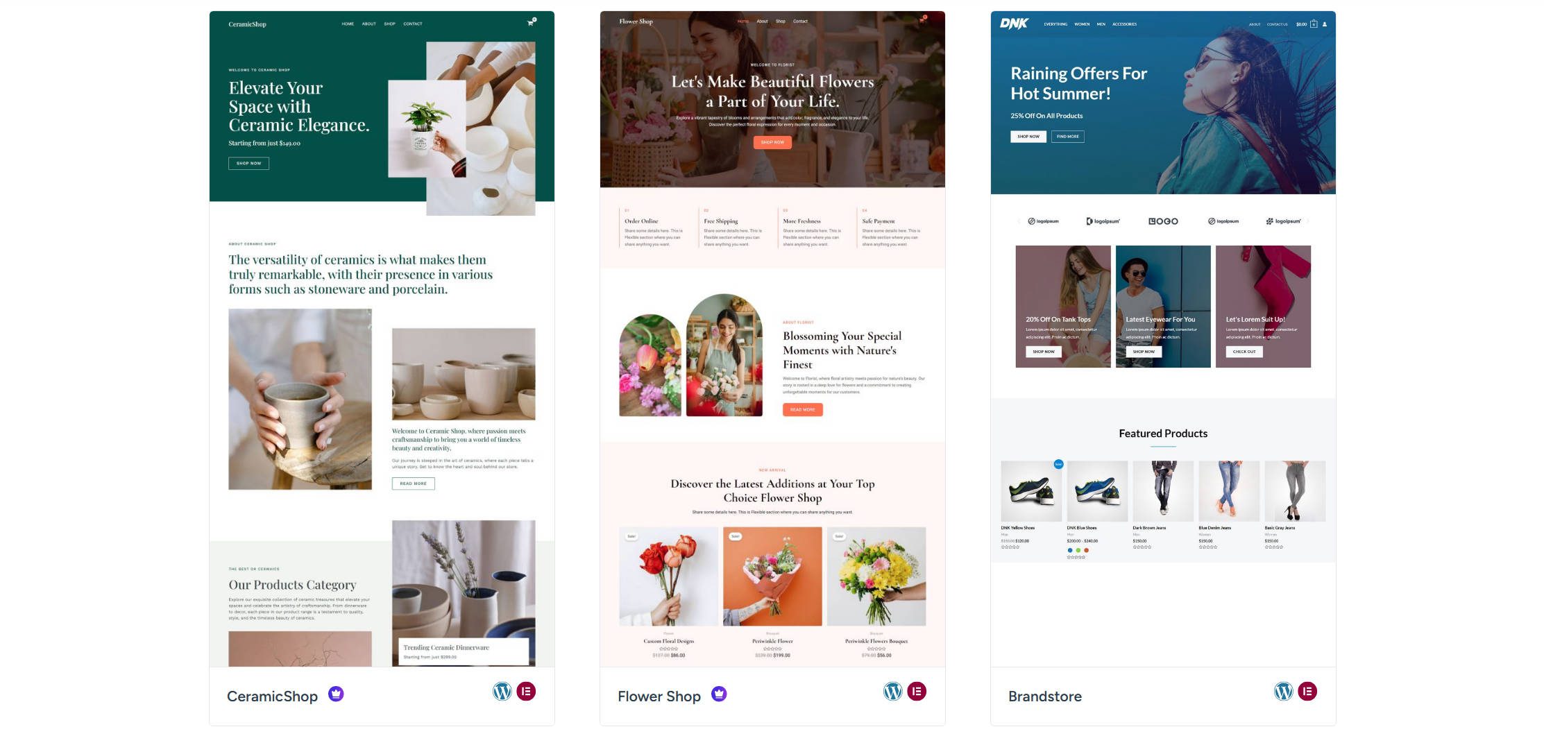 Astra Ecommerce Templates Premium and Free with Elementor or Block Editor Options