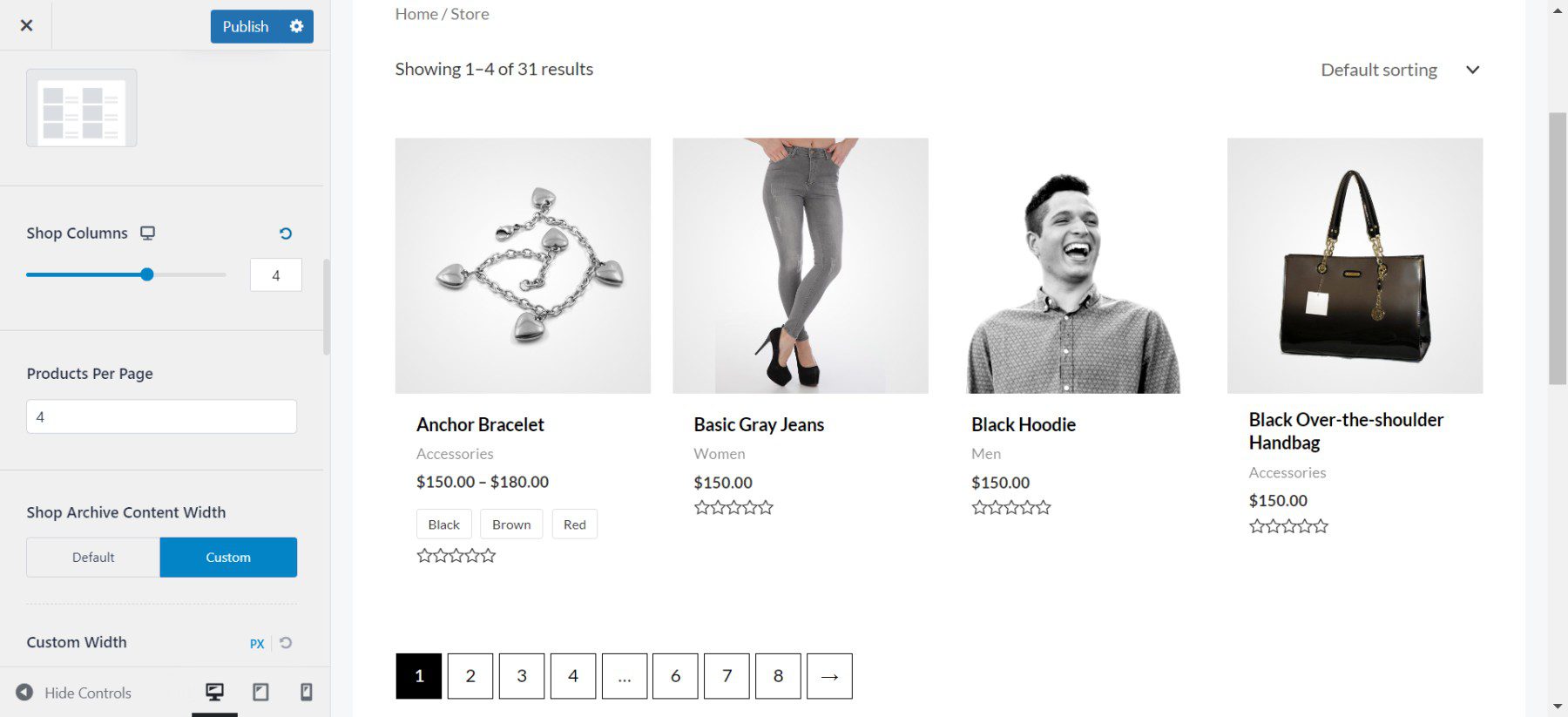 Astra Theme Customizer Build Ecommerce Templates