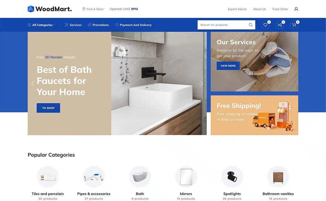 WoodMart Demo Example Site