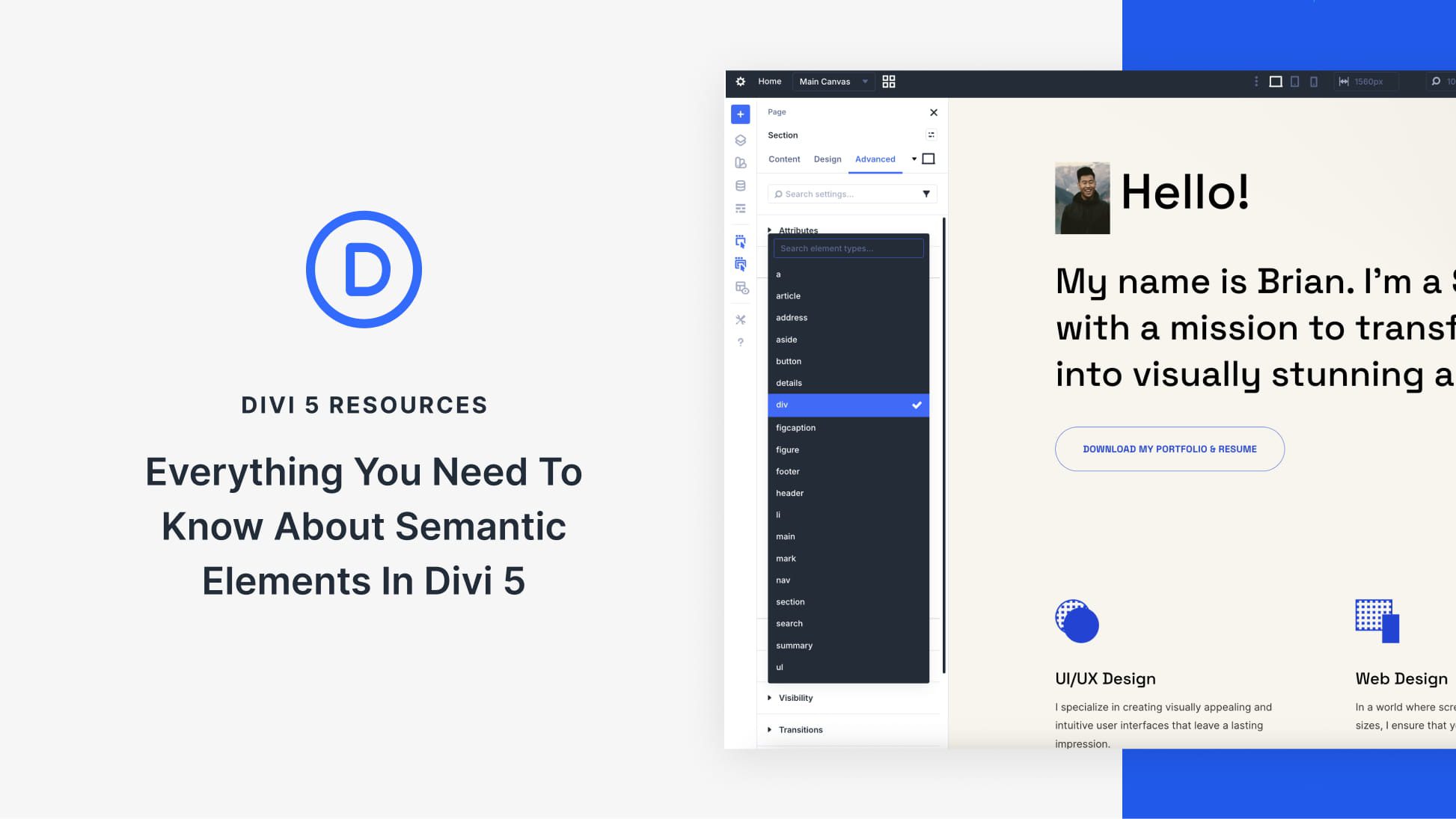 Everything You Need To Know About Semantic Elements In Divi 5