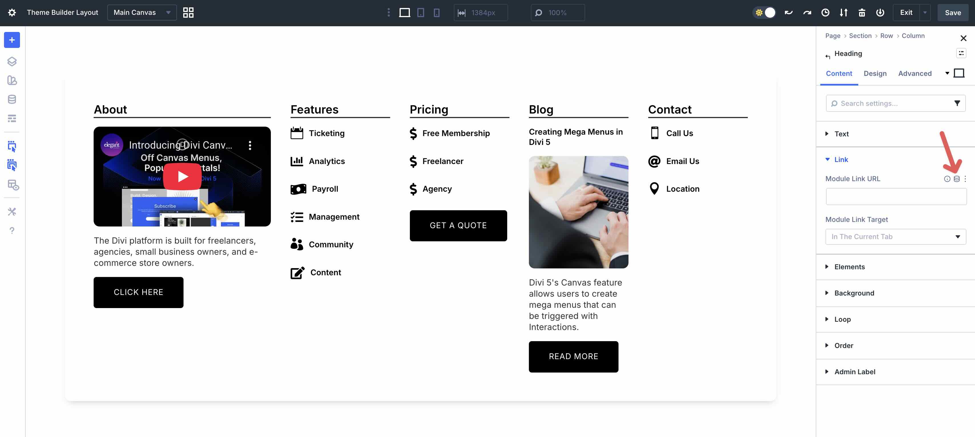 dynamic content in Divi 5