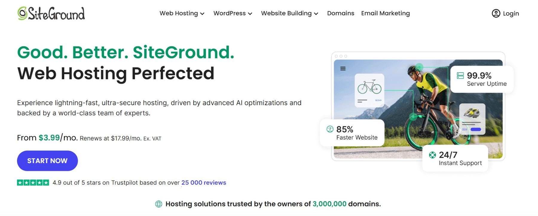siteground homepage