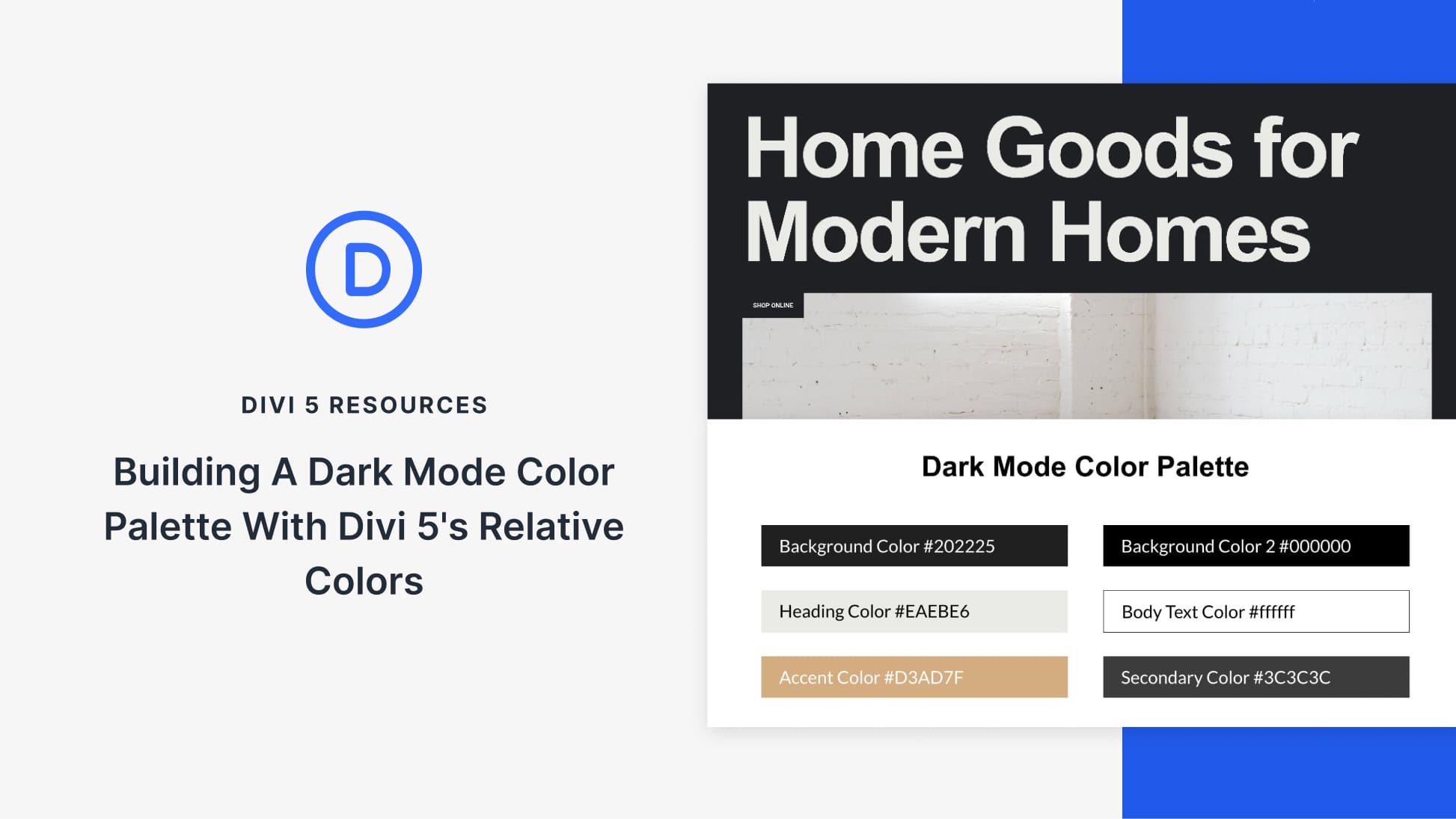 Building A Dark Mode Color Palette With Divi 5’s Relative Colors