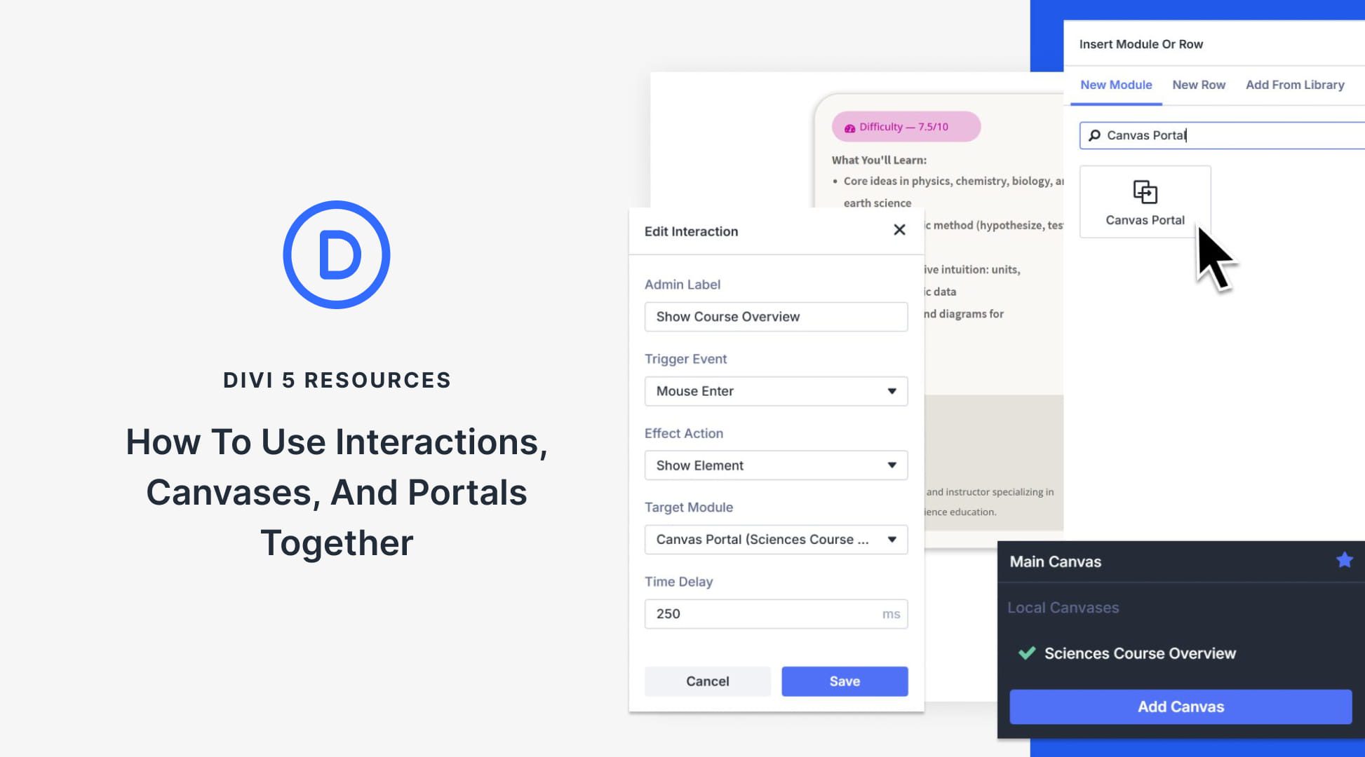 How To Use Interactions, Canvases, And Portals Together (The Complete Workflow)