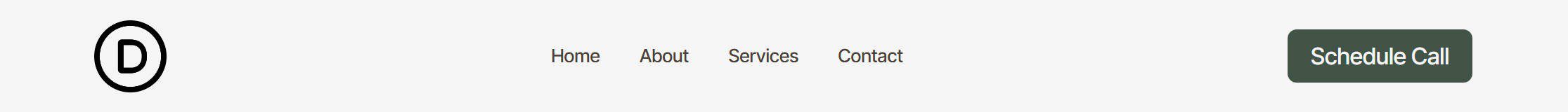 Example Flat Navigation