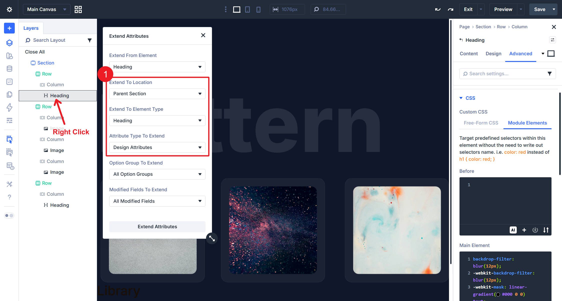 Extend Heading Module Design Attributes