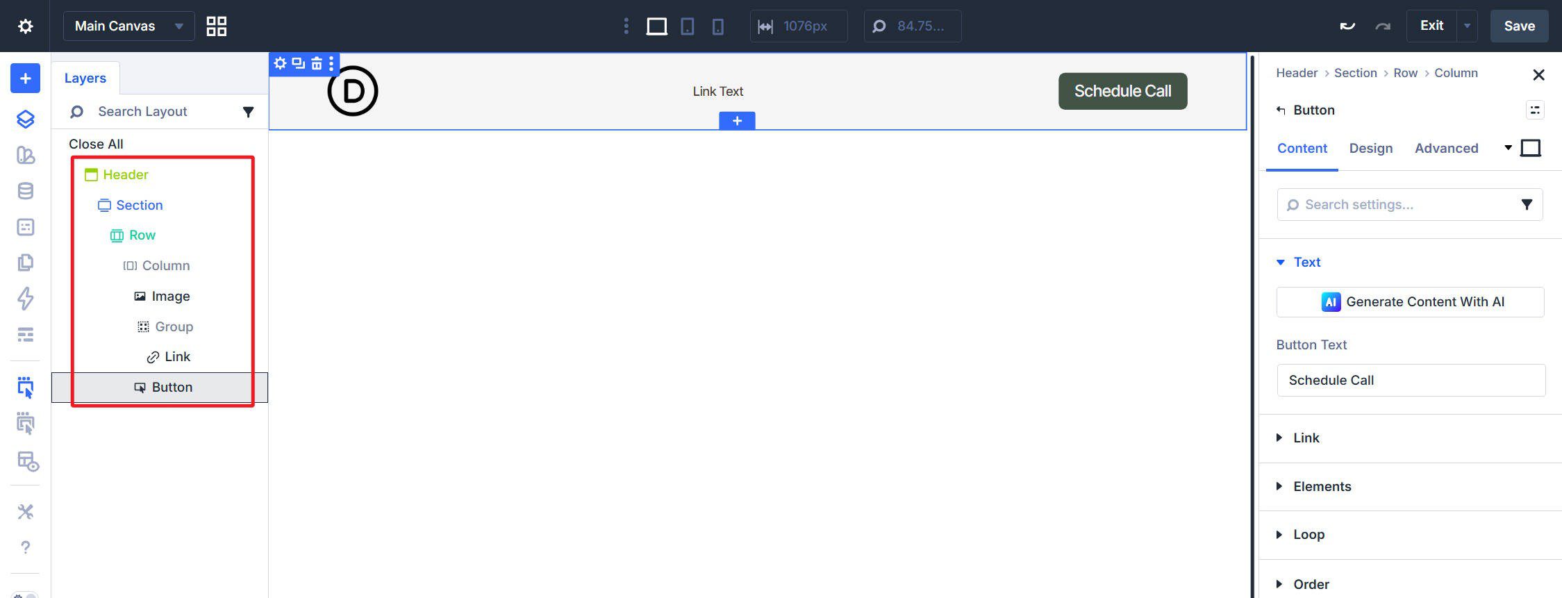 Flat Nav Module Structure