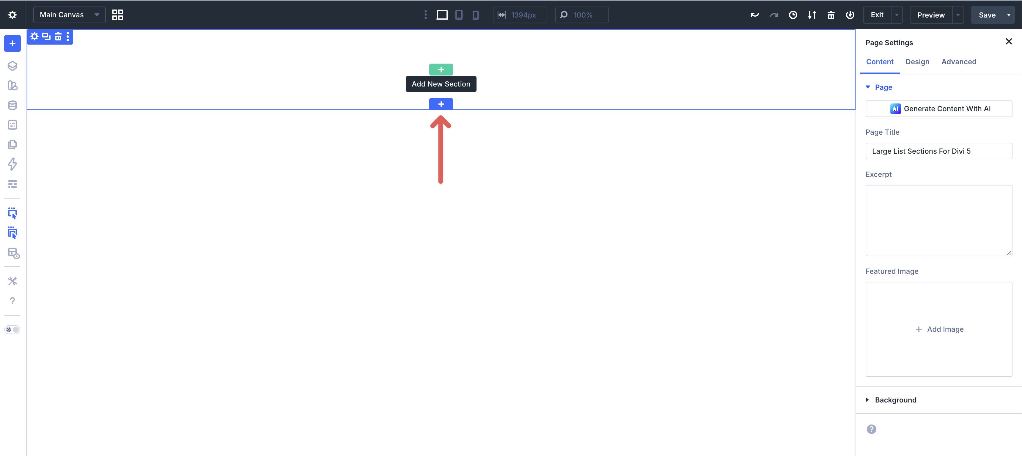 Large List Sections For Divi 5