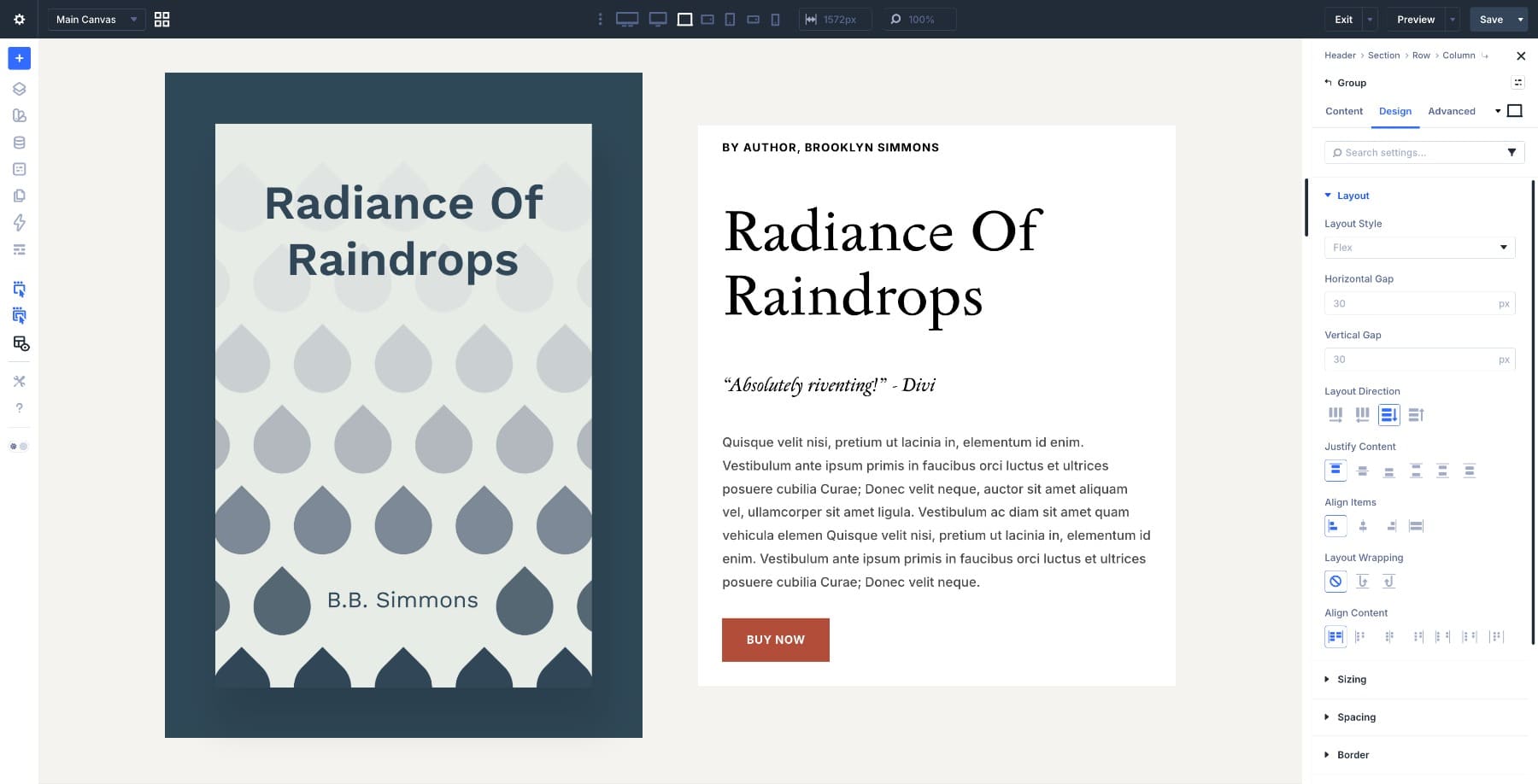 Style the additional content group in Divi 5