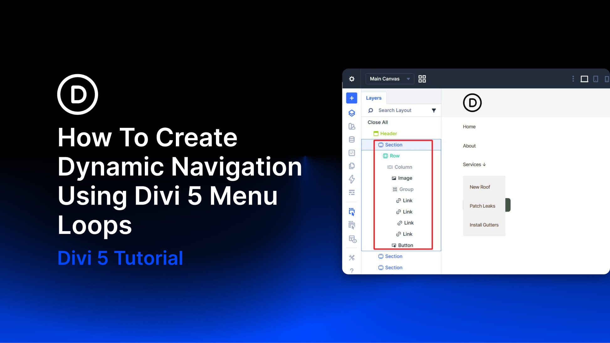 How To Create Dynamic Navigation Using Divi 5 Menu Loops