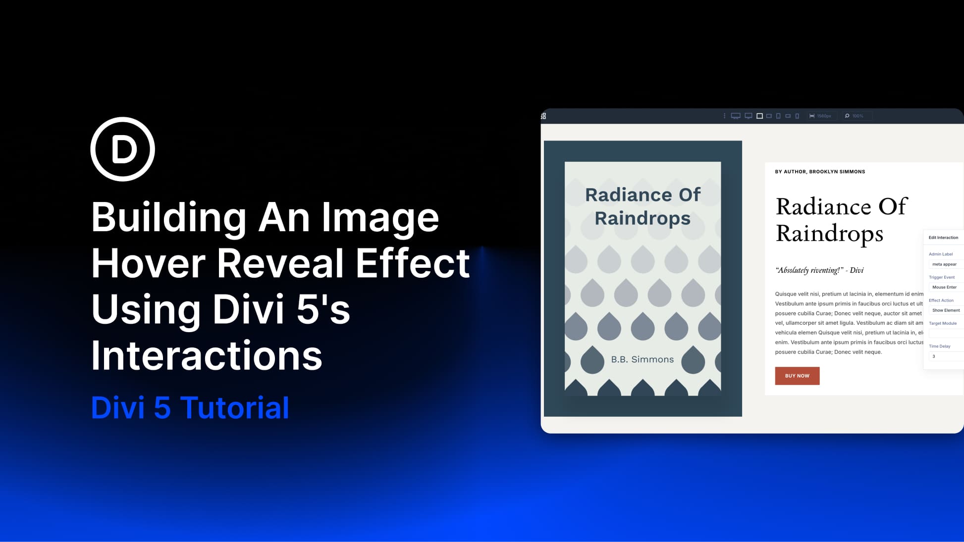 Building An Image Hover Reveal Effect Using Divi 5’s Interactions
