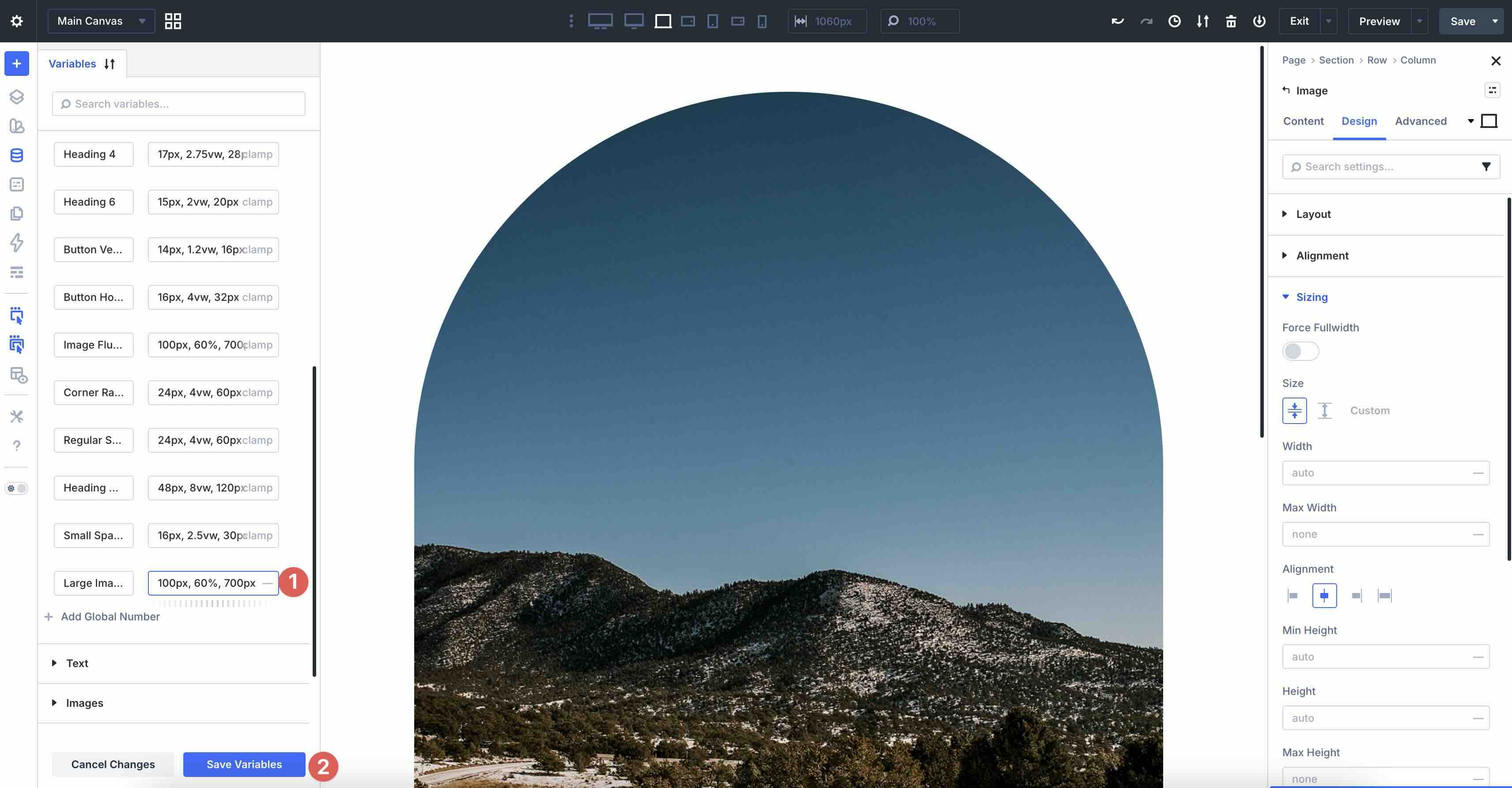 saving variables in Divi 5