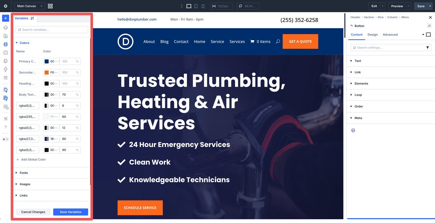 Divi 5 Variable Manager