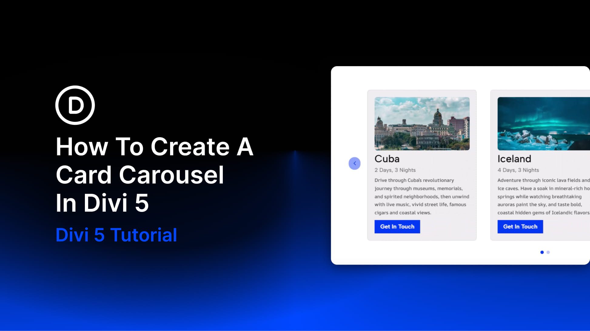How To Create A Card Carousel In Divi 5