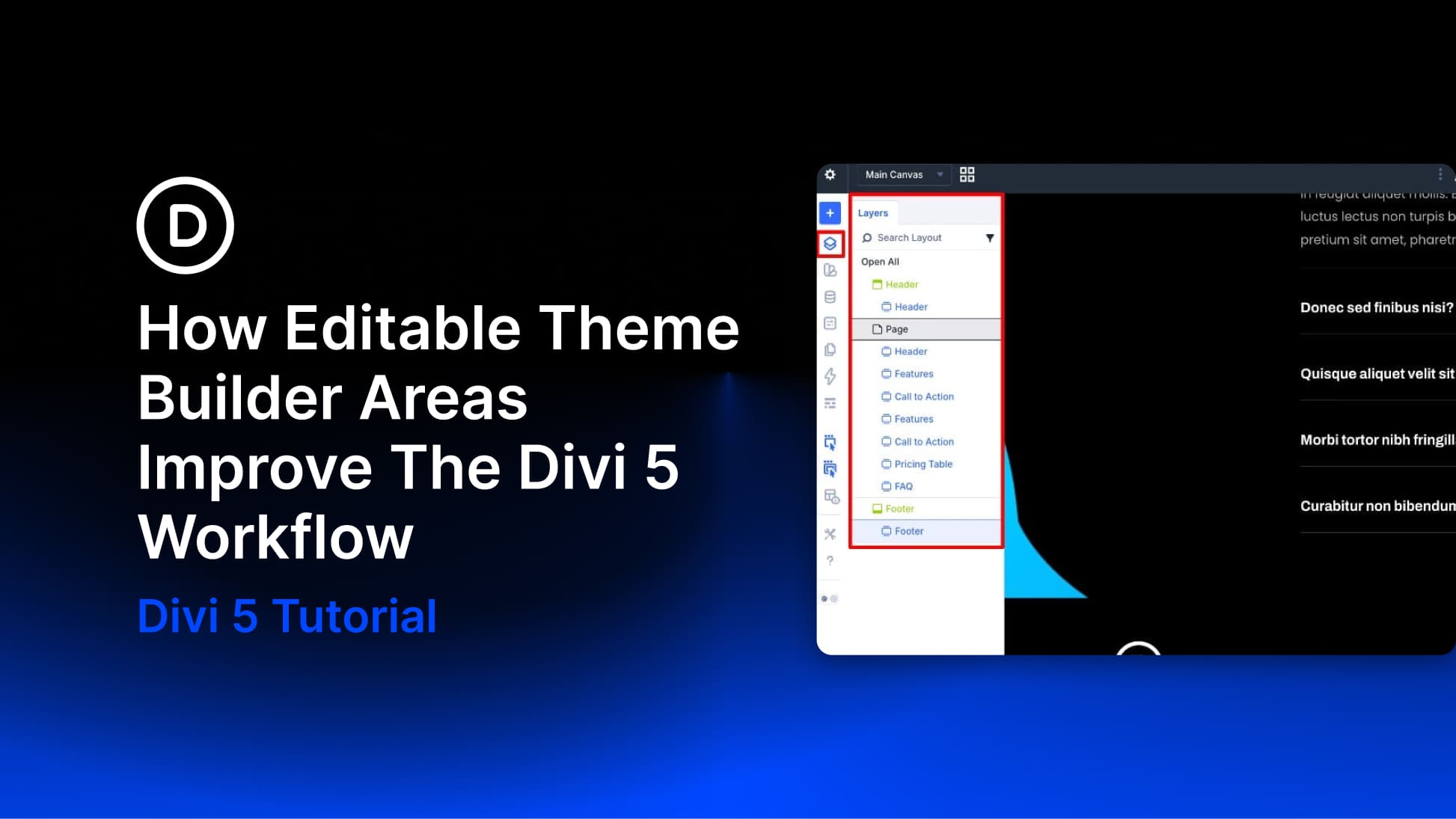 How Editable Theme Builder Areas Improve The Divi 5 Workflow