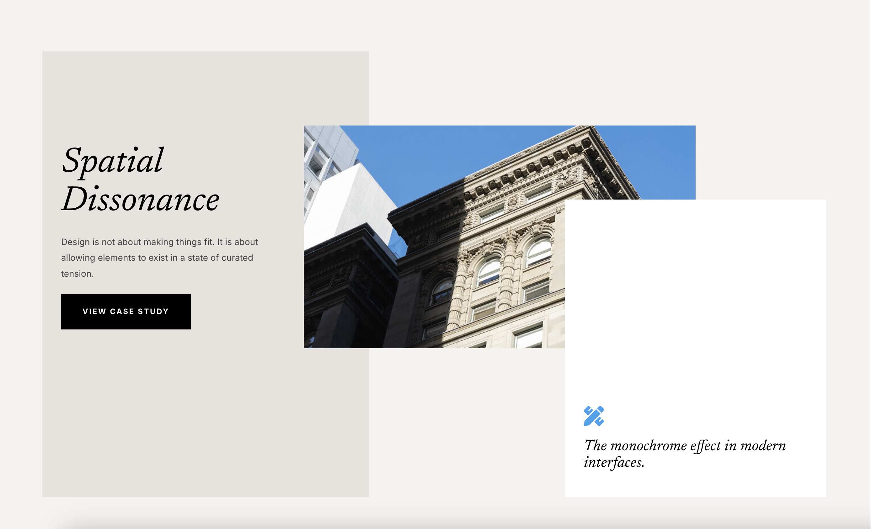 let spacing do the work