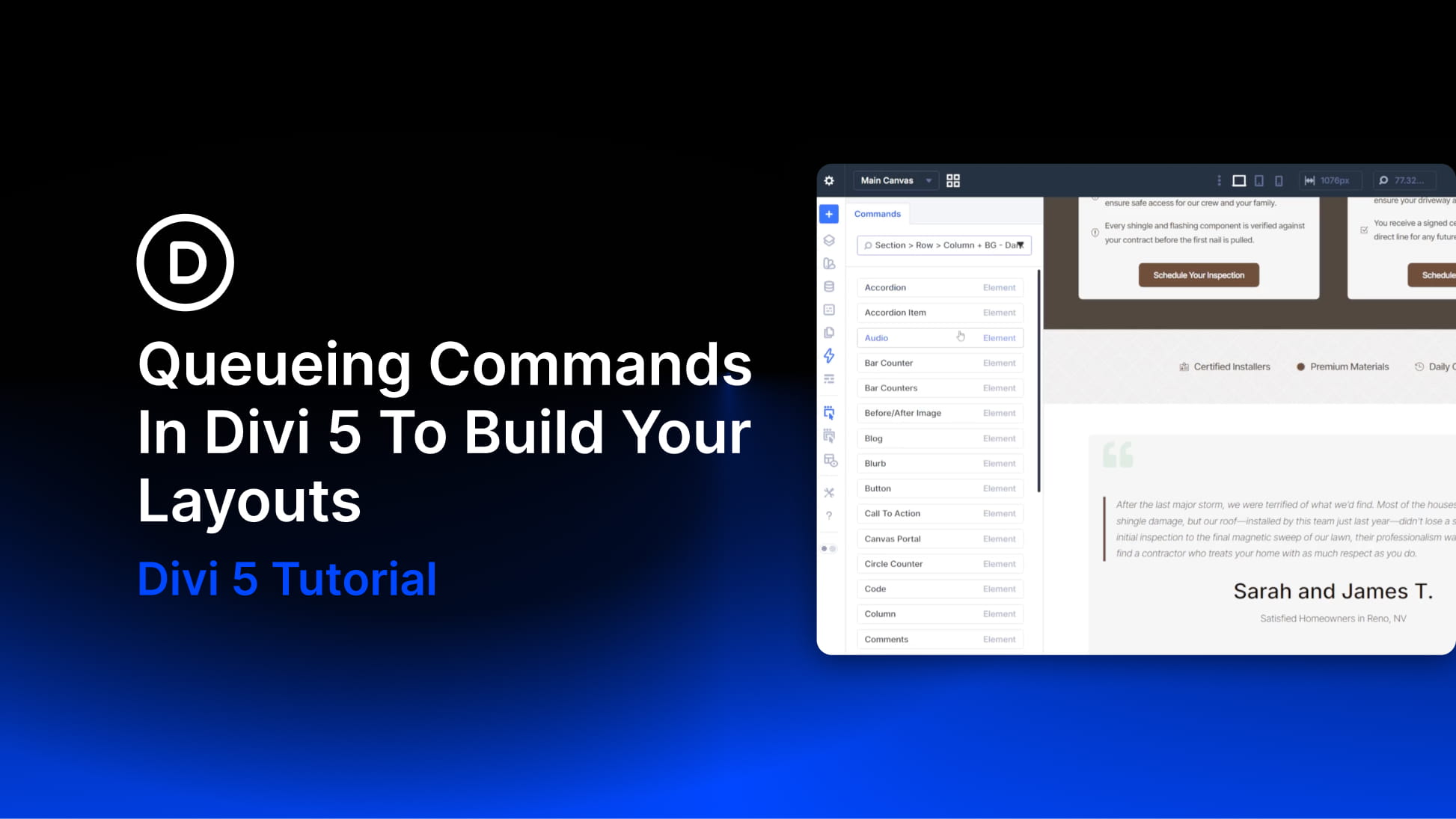 Queueing Commands In Divi 5 To Build Your Layouts