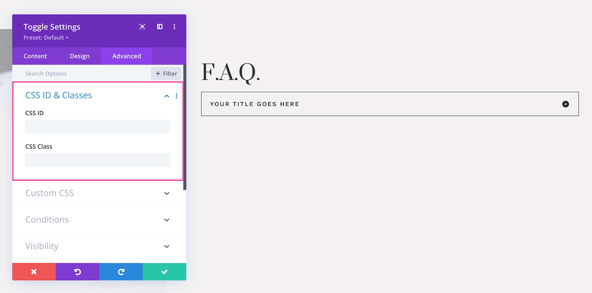 How to use the Divi Toggle Module