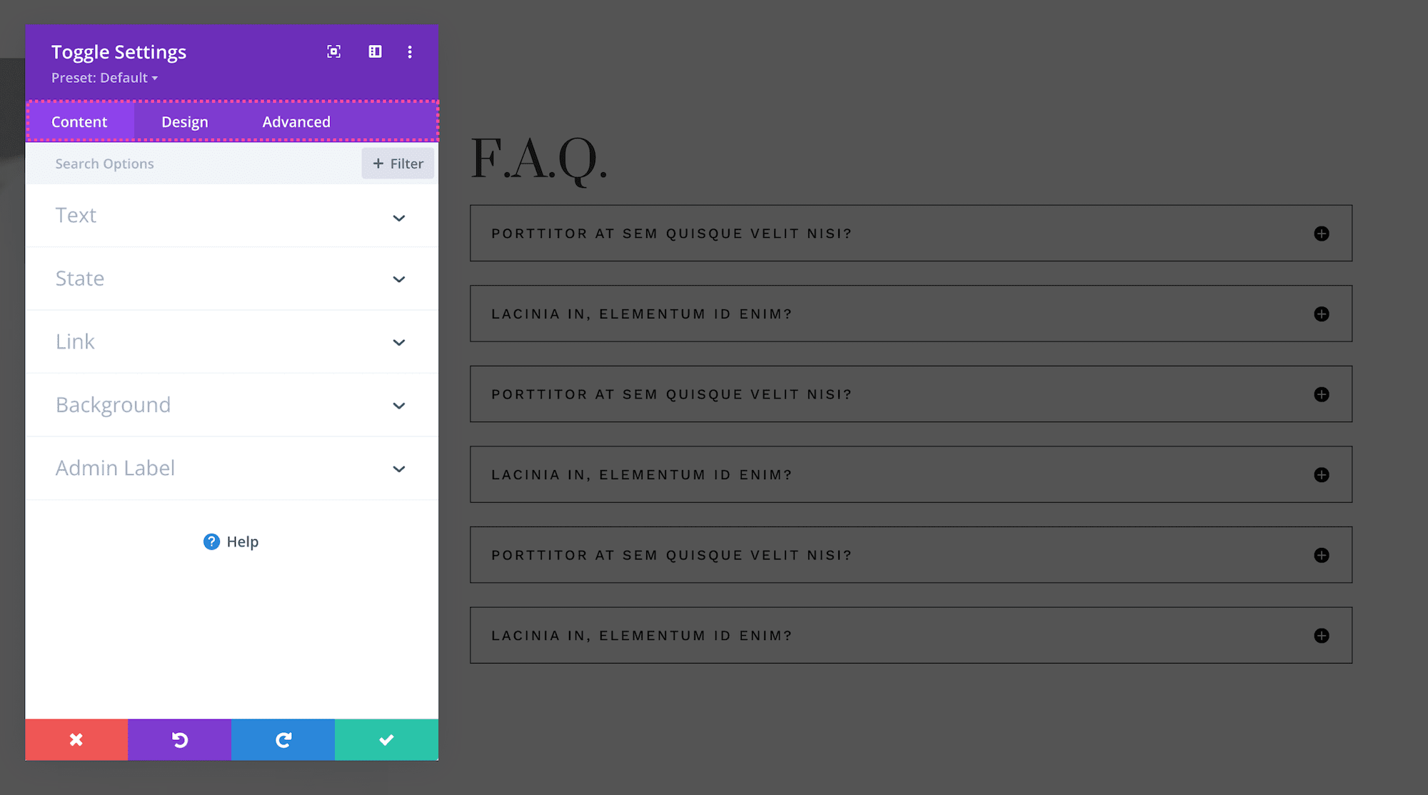 How to use the Divi Toggle Module