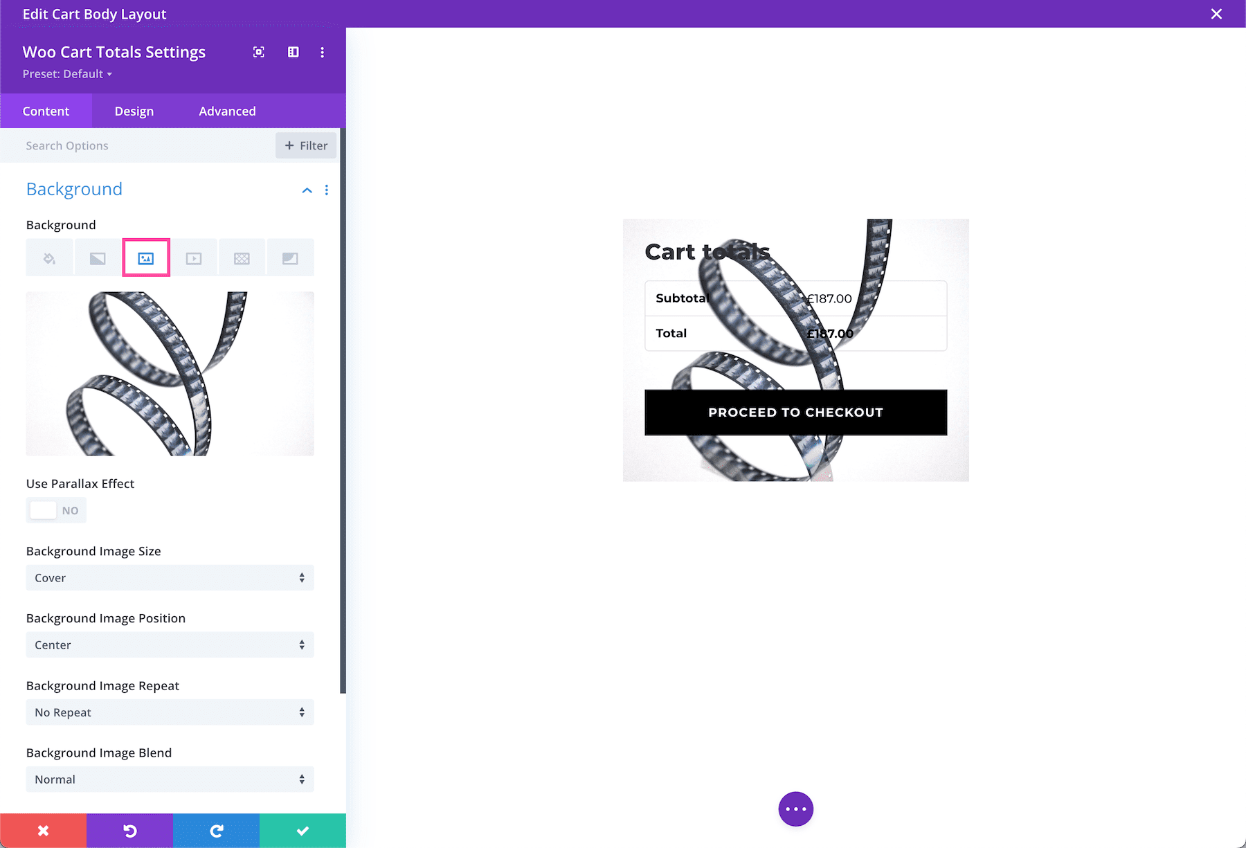 Divi Woo Cart Totals Module