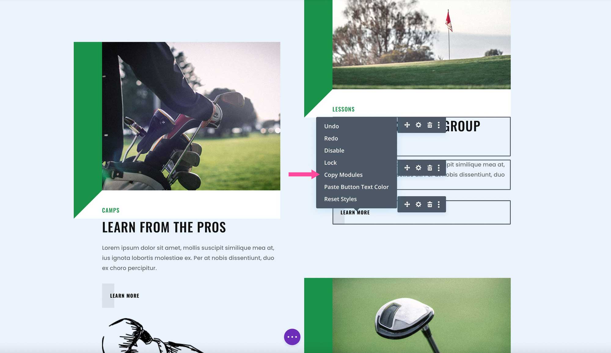 Divi multi select and edit copy